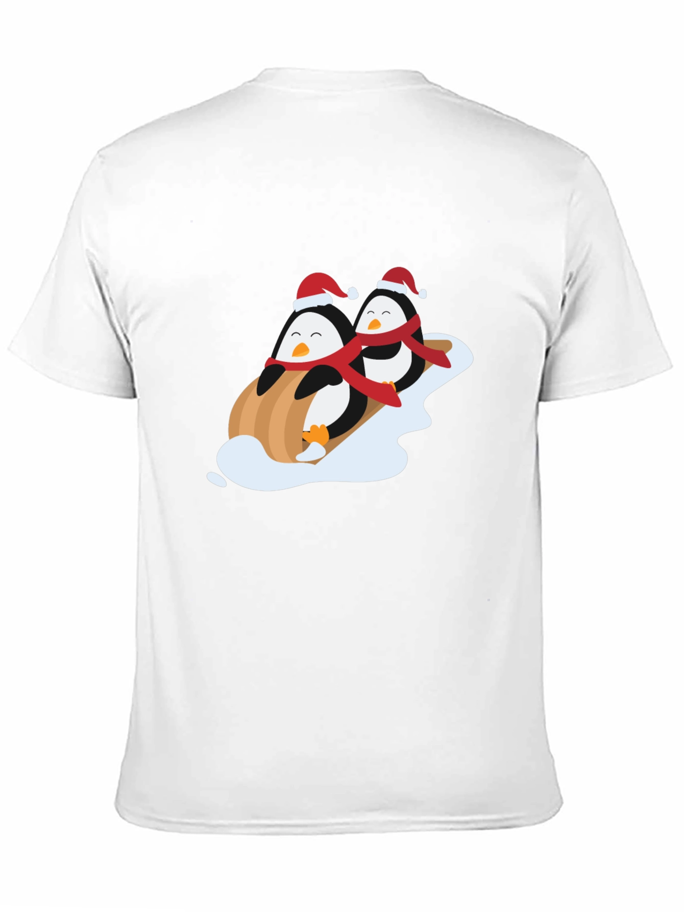 Penguin Sledding Holiday T-Shirt