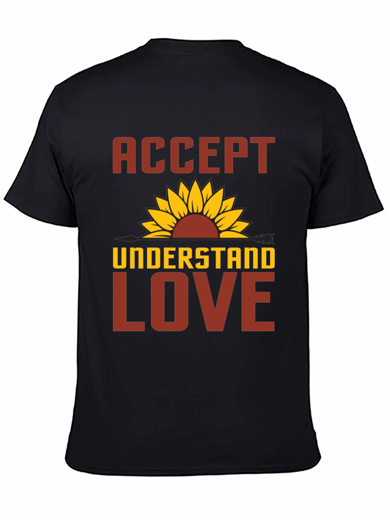 Accept Understand Love Sunflower Graphic Tee