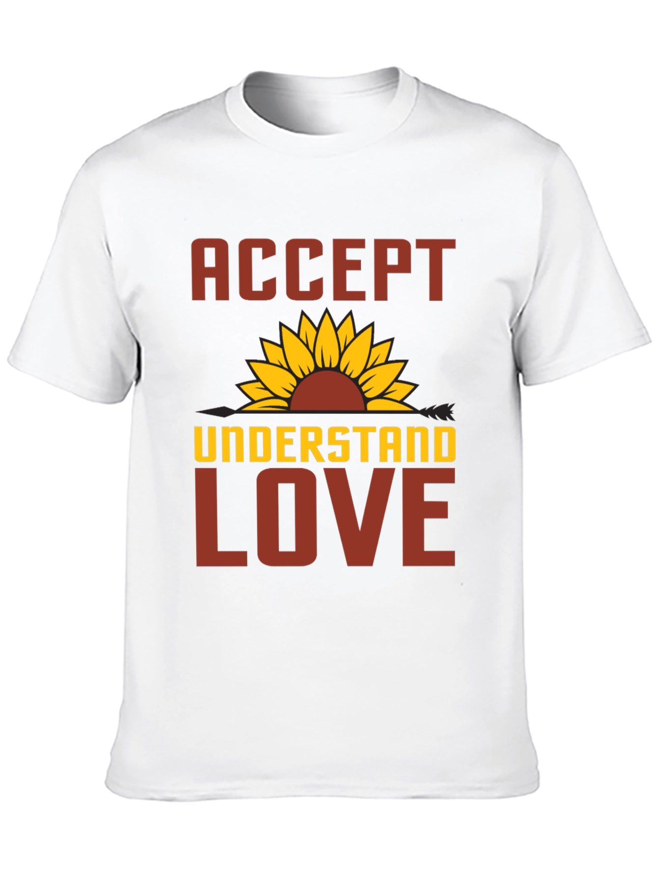Accept Understand Love Sunflower Graphic Tee