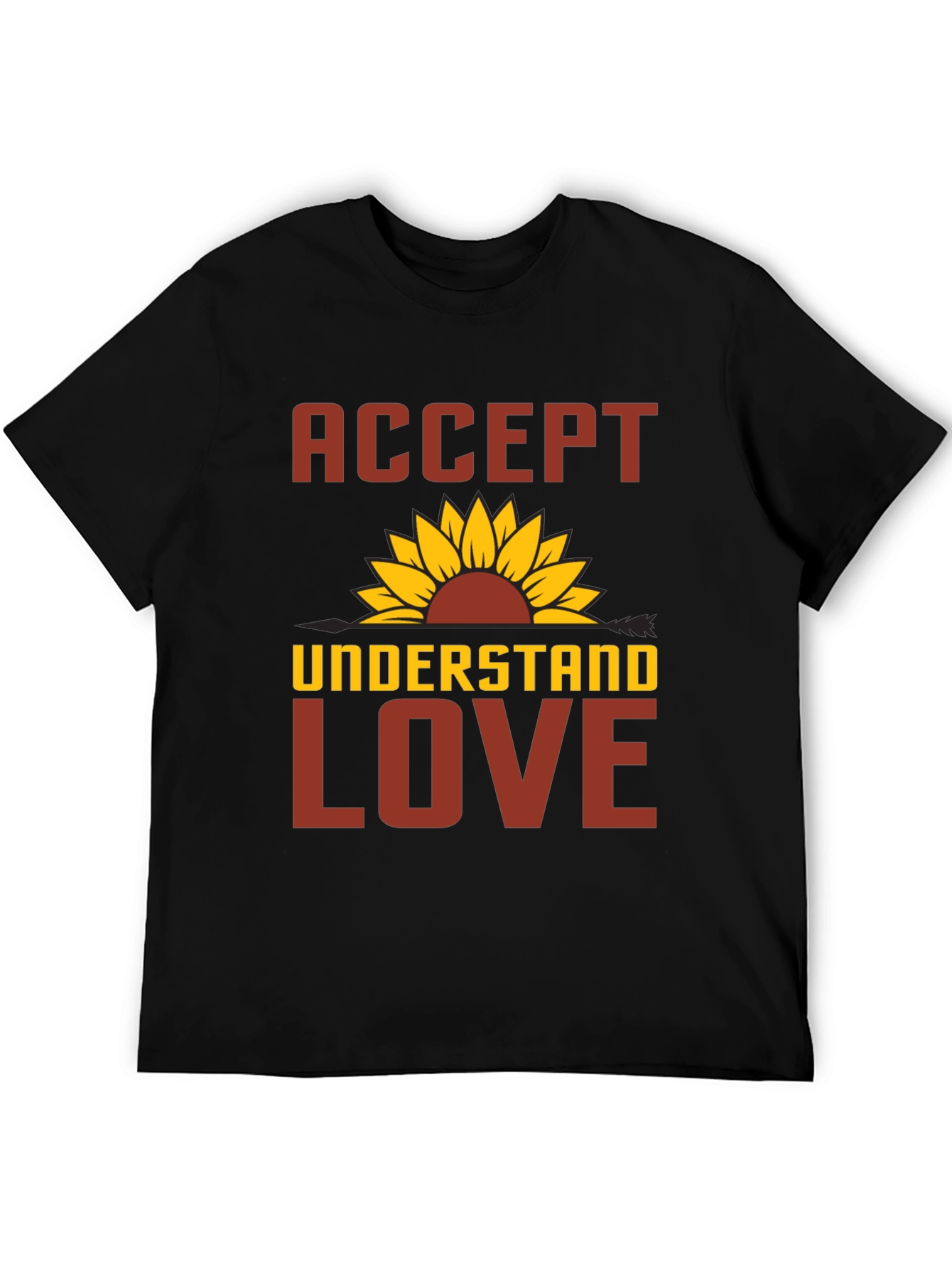 Accept Understand Love Sunflower Graphic Tee