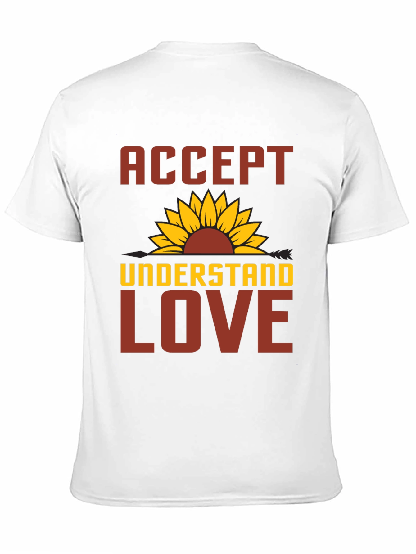 Accept Understand Love Sunflower Graphic Tee