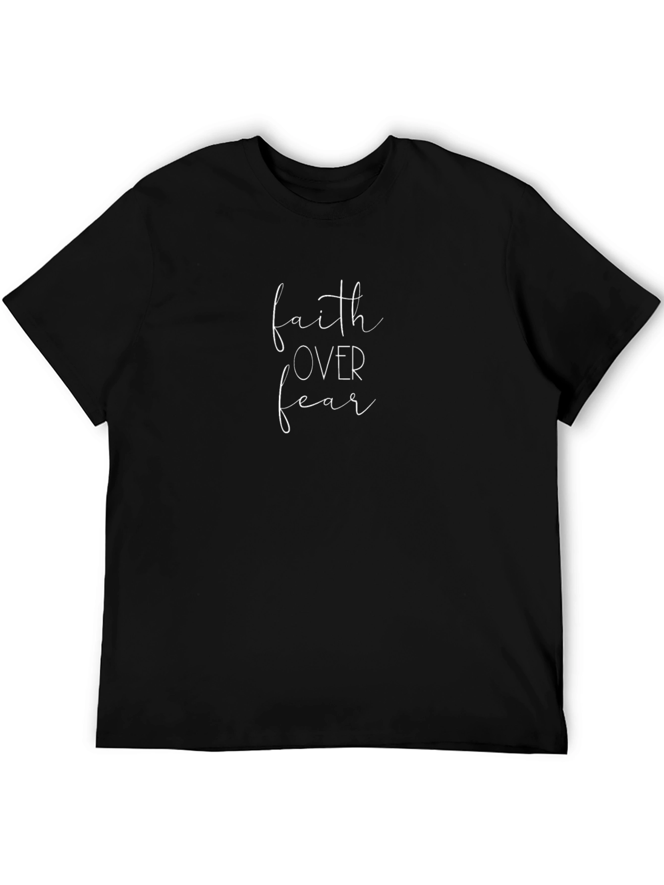 Faith Over Fear Black Graphic Tee