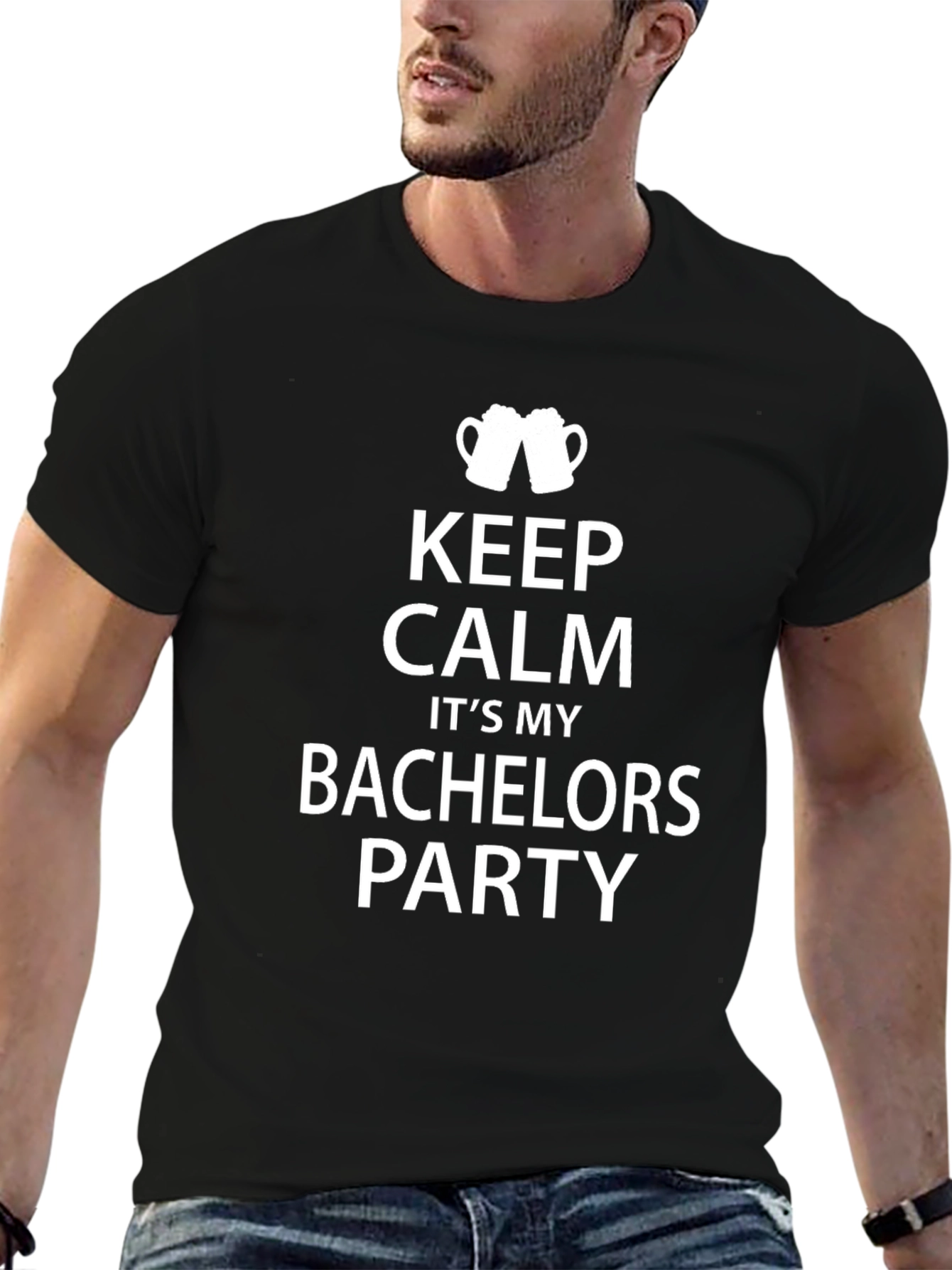 Bachelor Party T-Shirt: Keep Calm Celebration