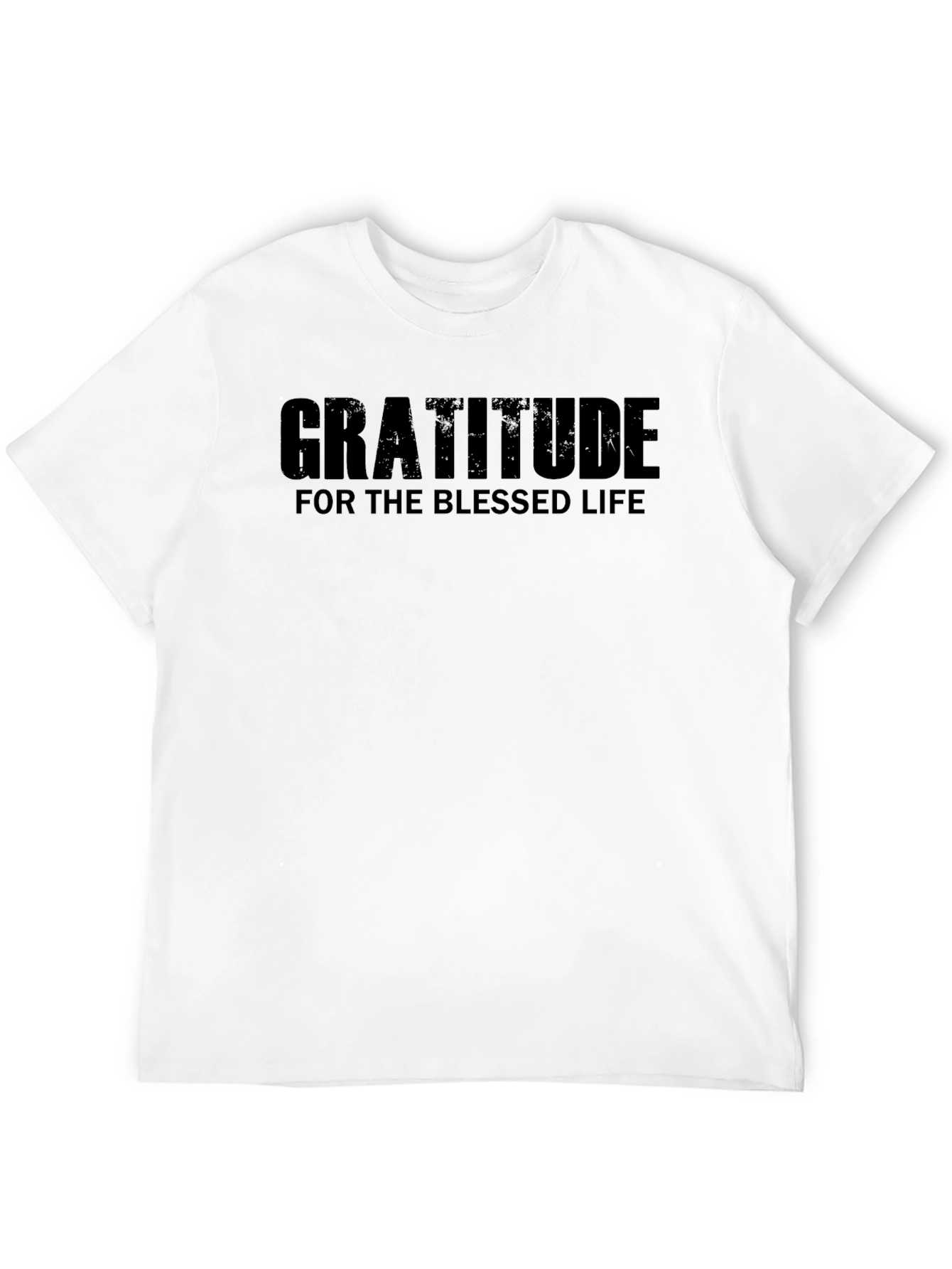 Gratitude Black T-Shirt: Blessed Life