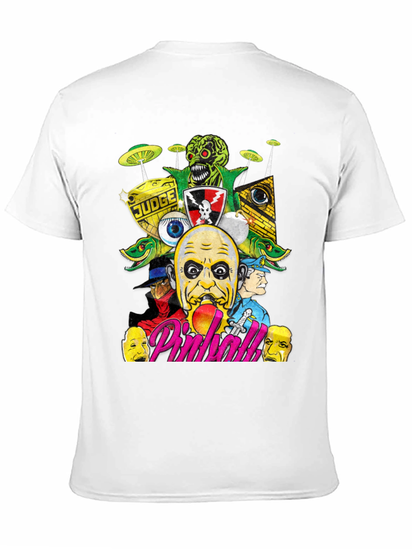 Horror Pinball Black T-Shirt