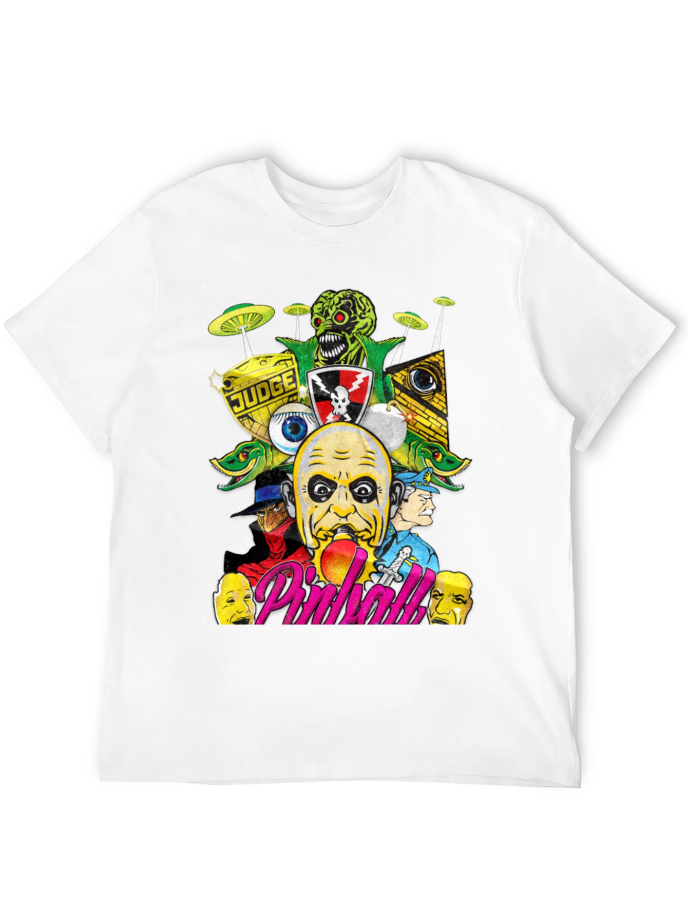 Horror Pinball Black T-Shirt