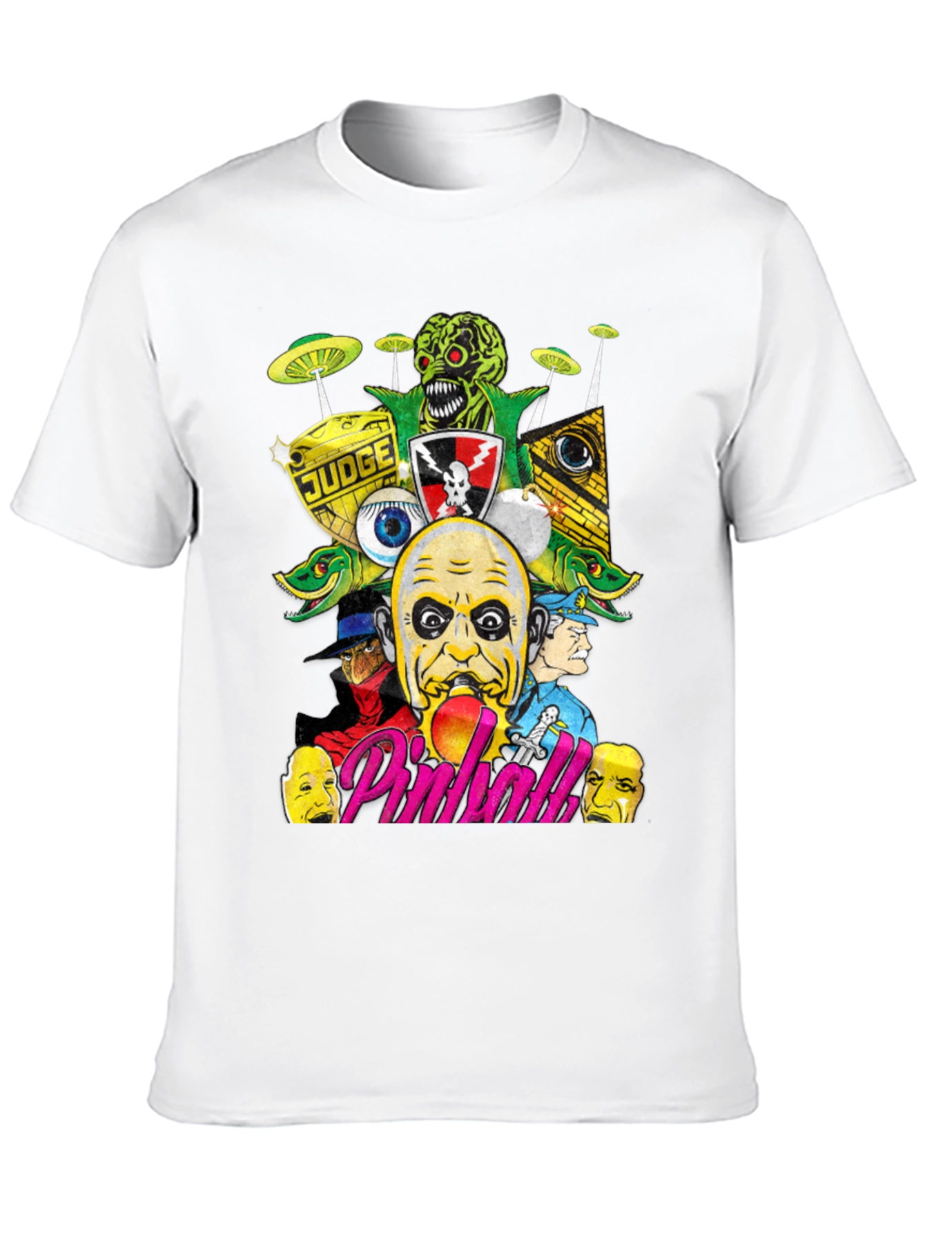 Horror Pinball Black T-Shirt