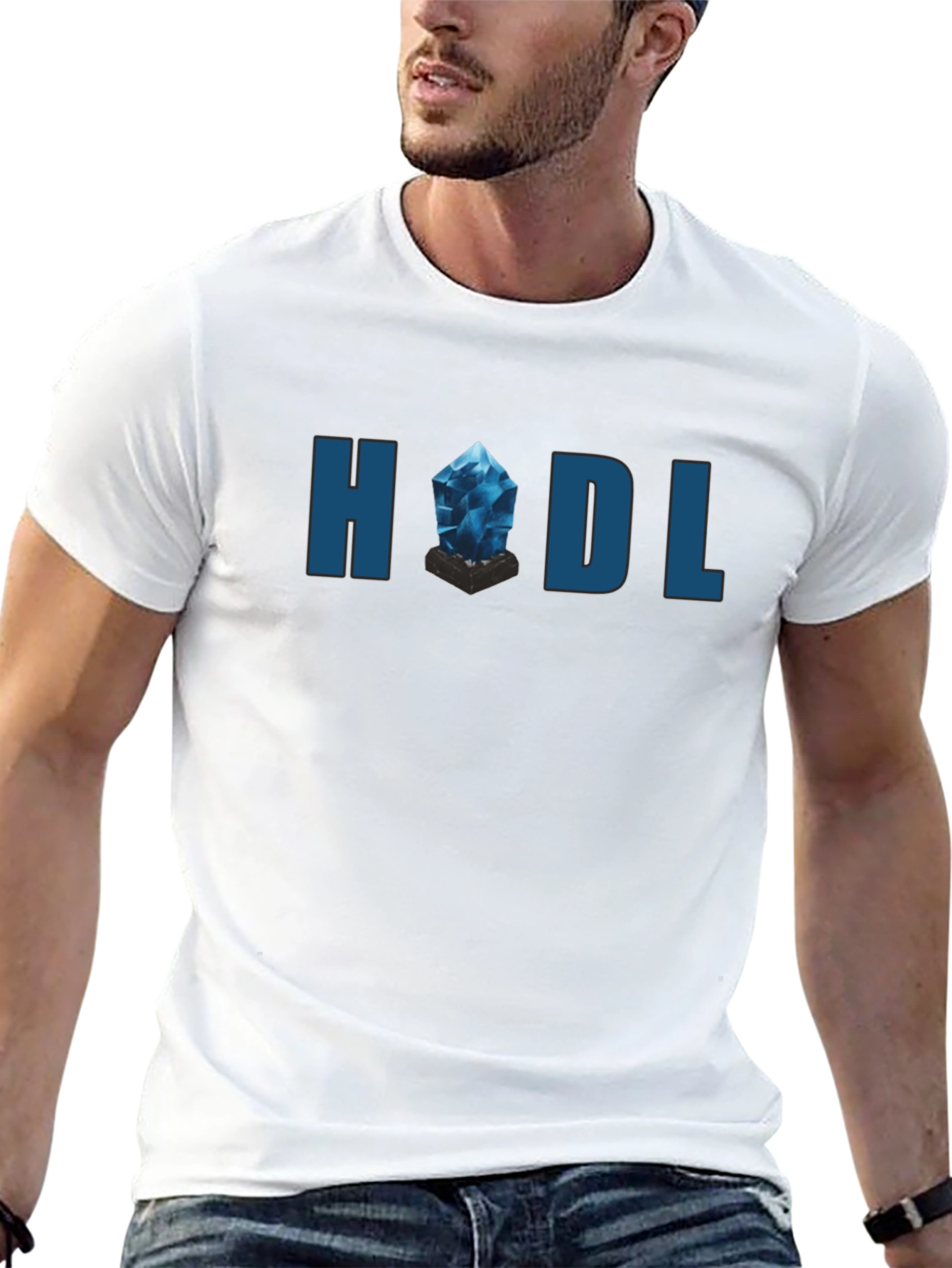 HODL Crystal Graphic T-Shirt - Crypto Investor Tee