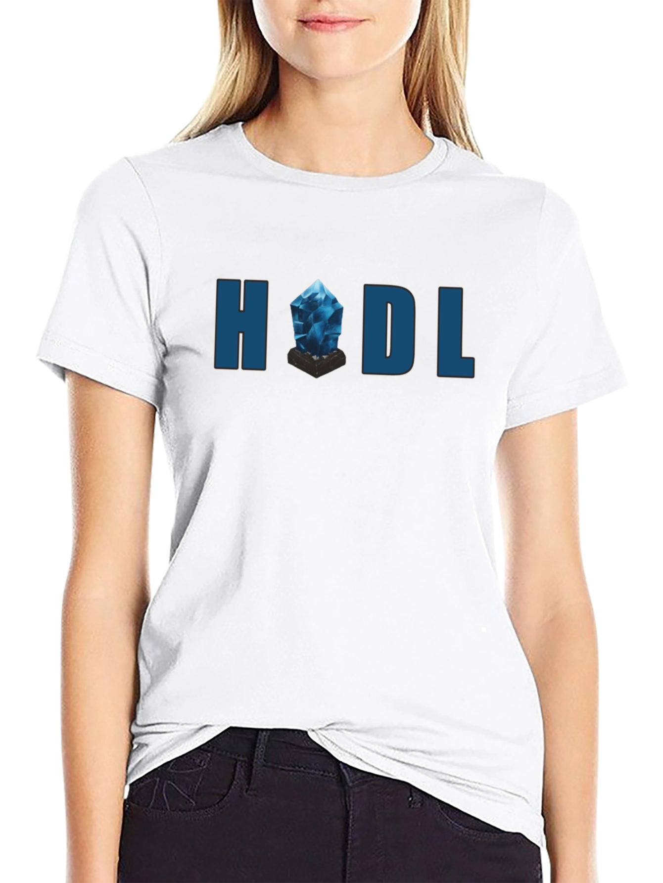 HODL Crystal Graphic T-Shirt - Crypto Investor Tee