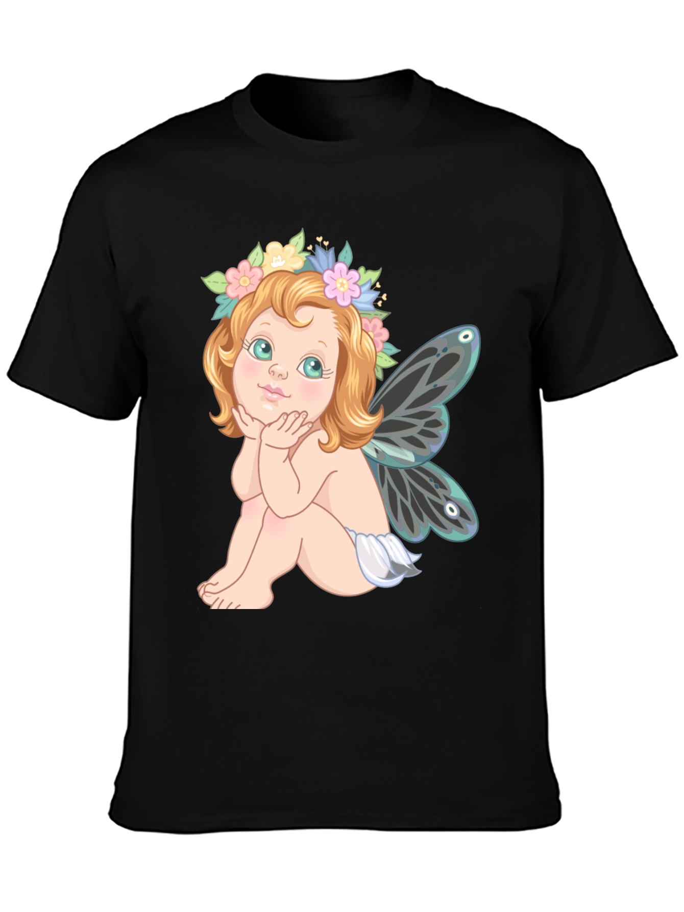 Fairy Graphic Black T-Shirt