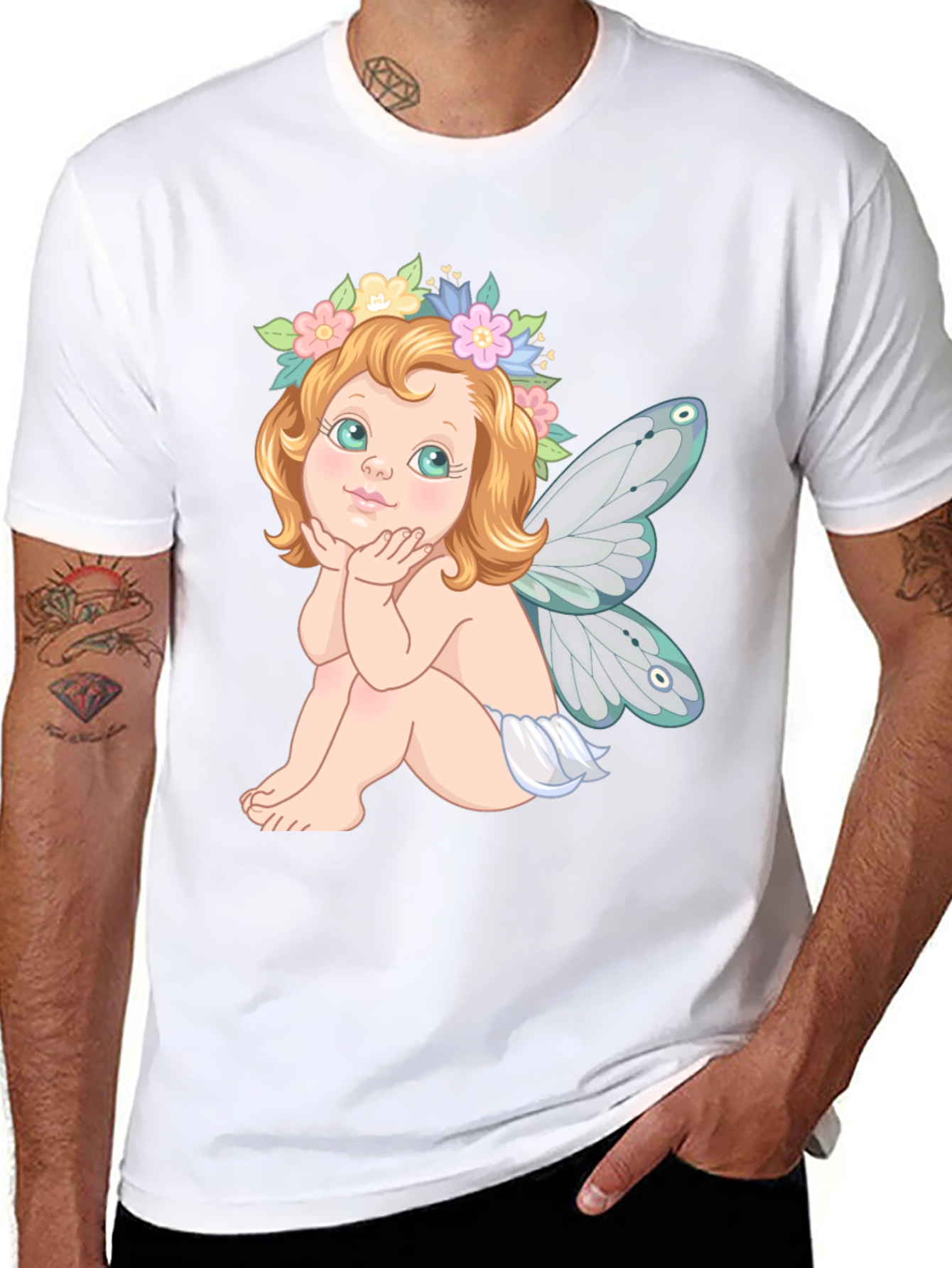 Fairy Graphic Black T-Shirt