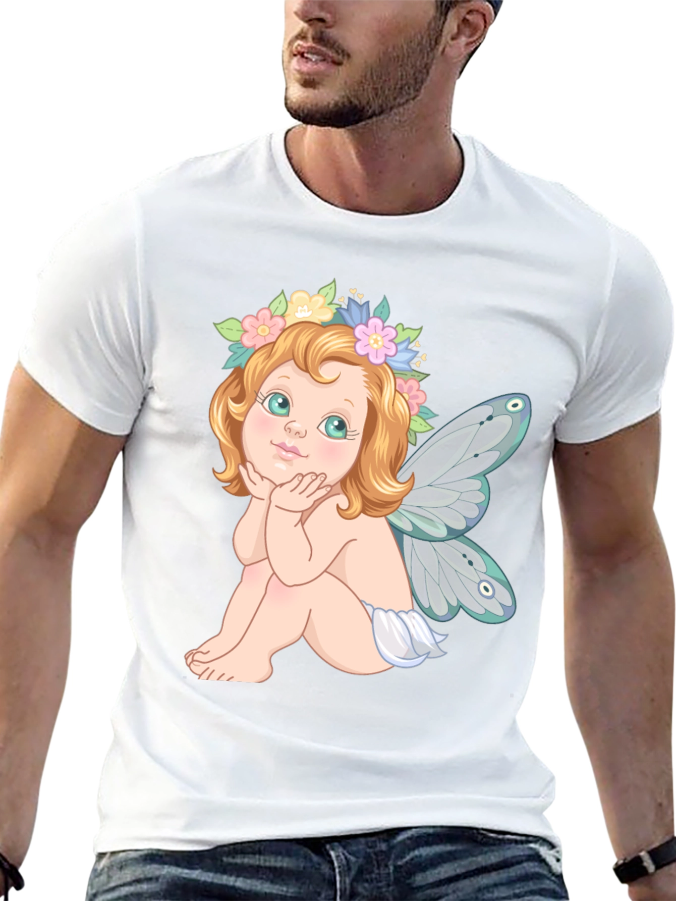 Fairy Graphic Black T-Shirt