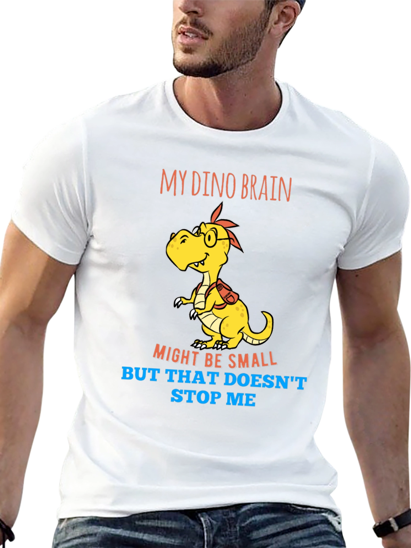 Dino Brain T-Shirt - Small Brain Big Dreams