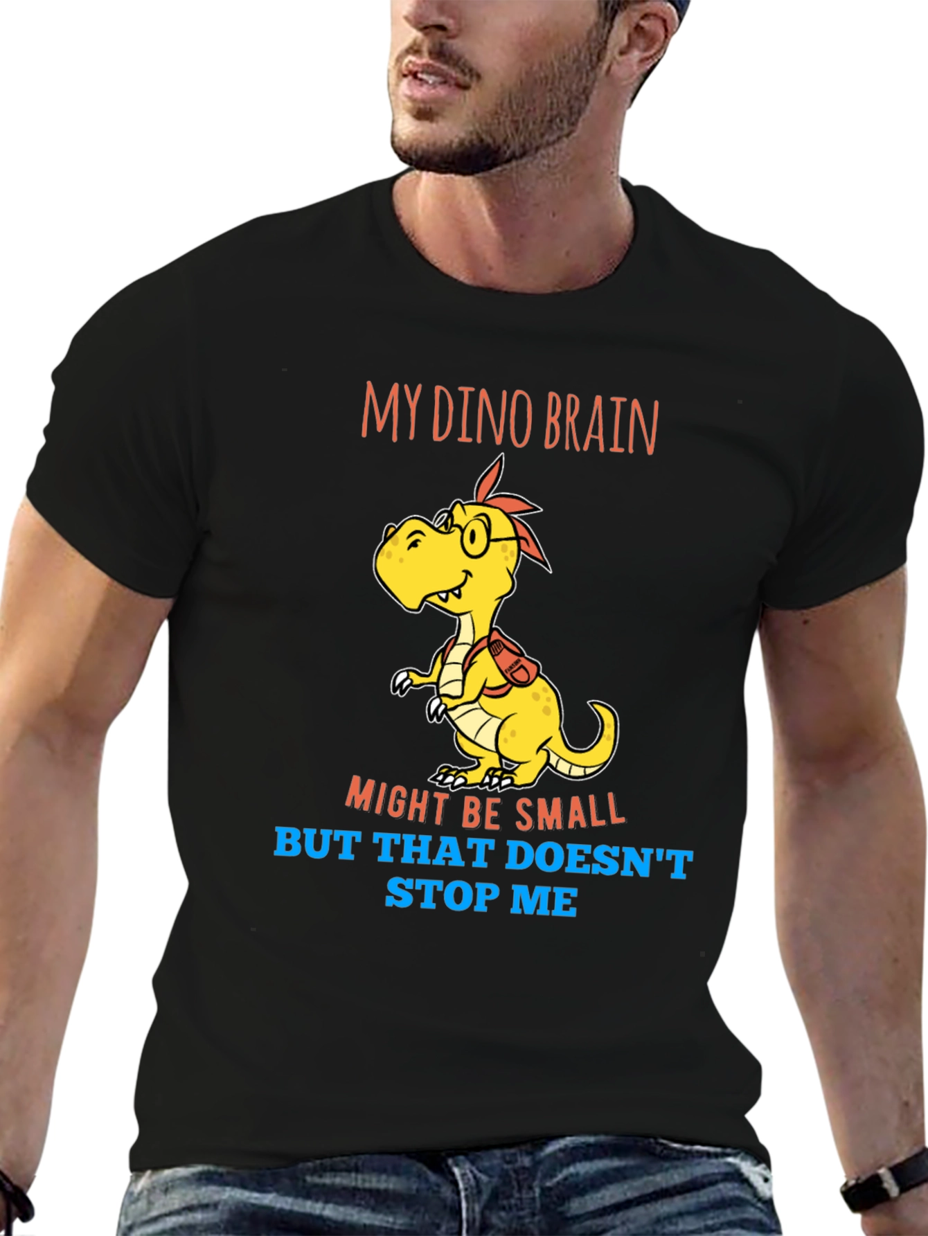 Dino Brain T-Shirt - Small Brain Big Dreams
