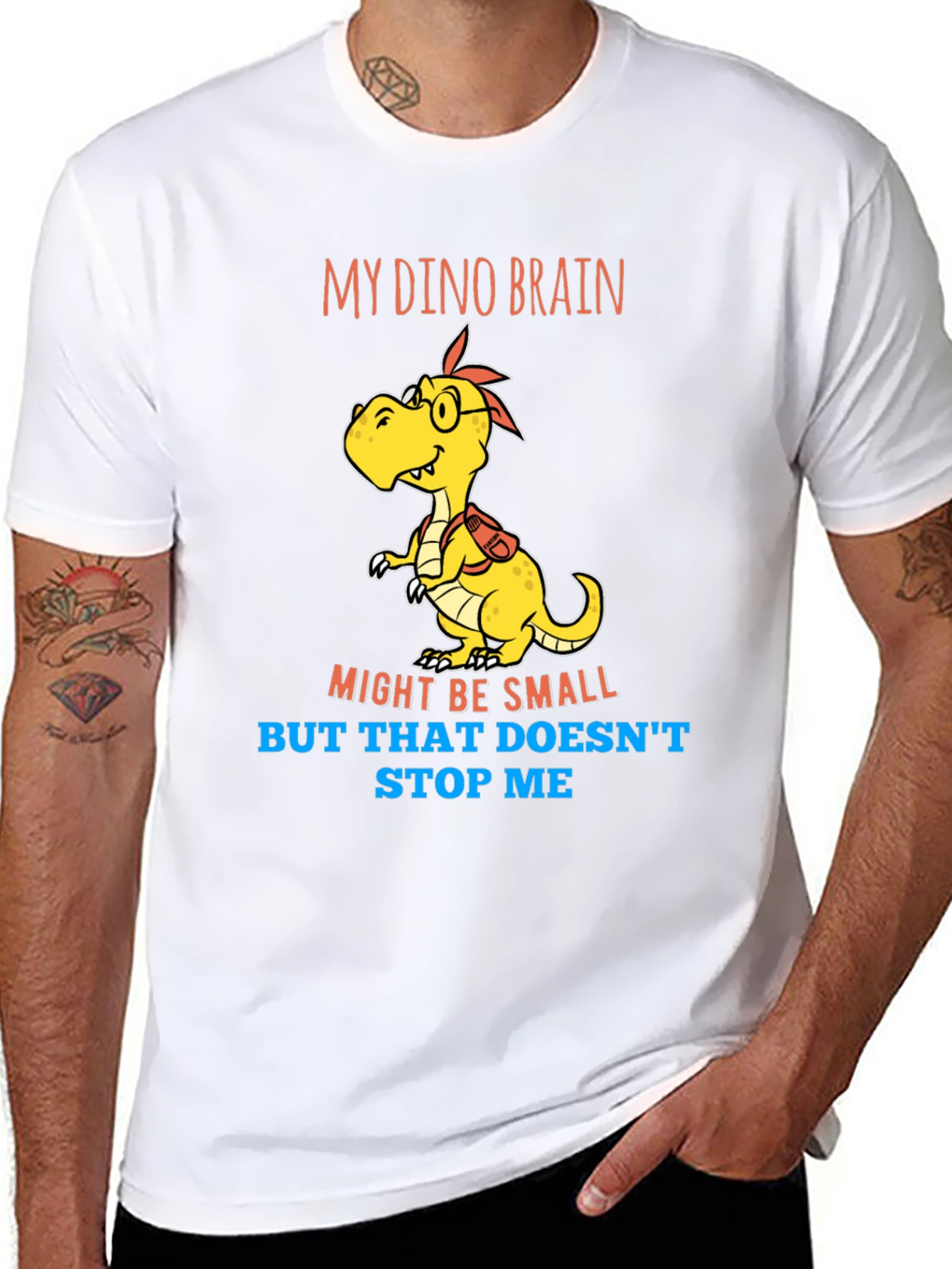 Dino Brain T-Shirt - Small Brain Big Dreams