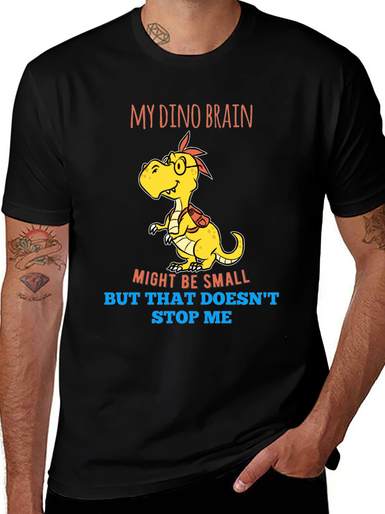 Dino Brain T-Shirt - Small Brain Big Dreams