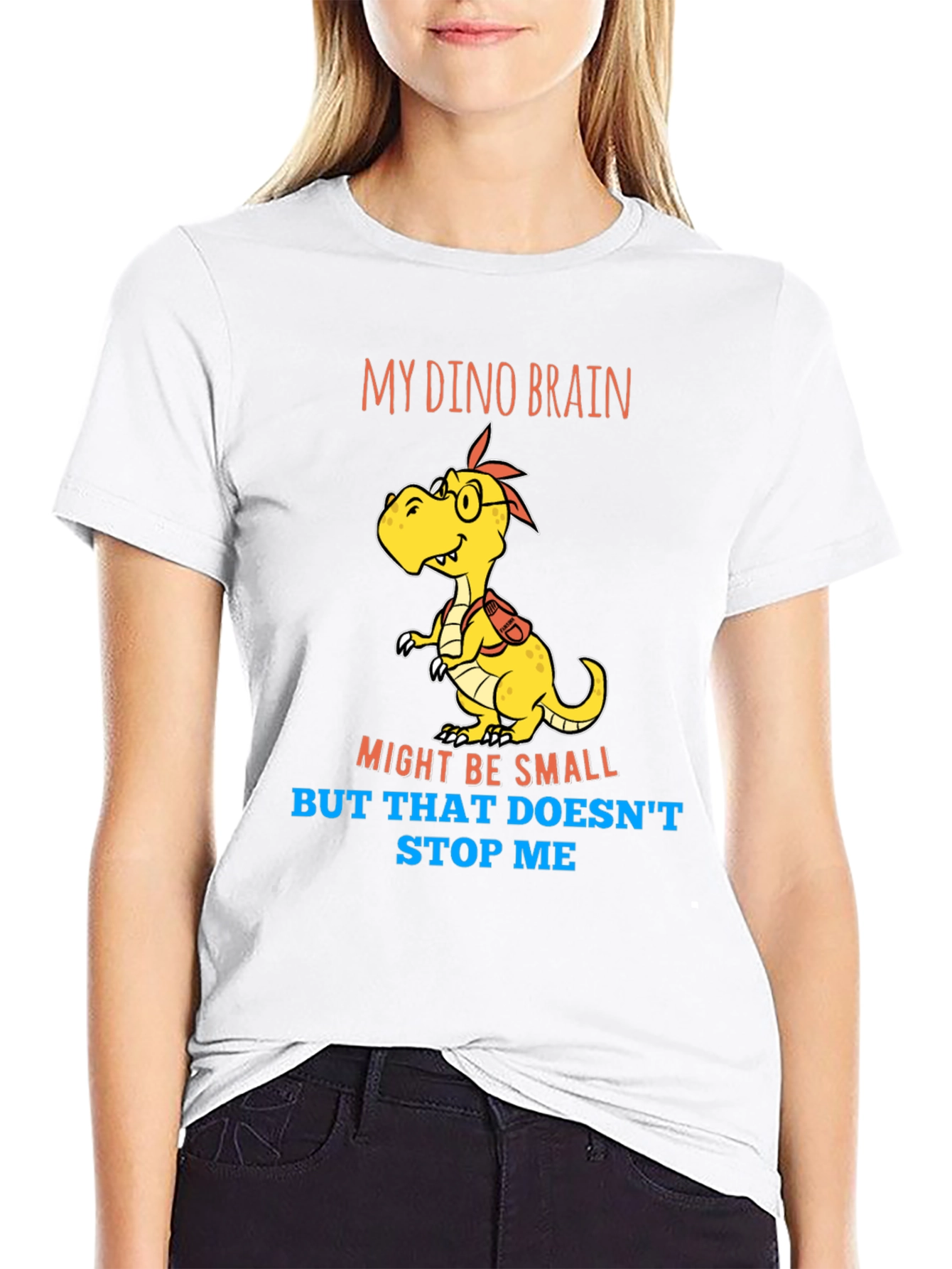 Dino Brain T-Shirt - Small Brain Big Dreams