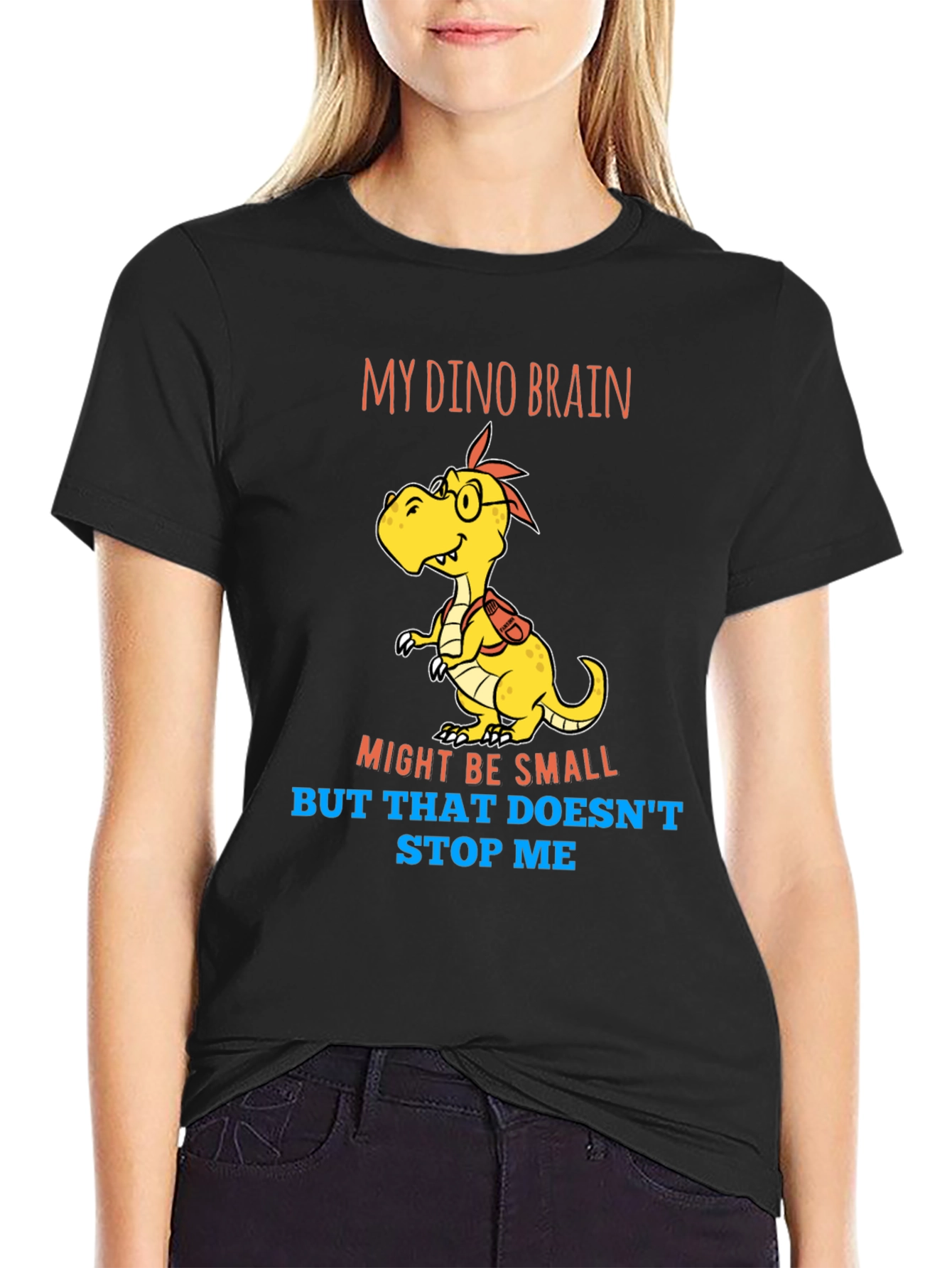 Dino Brain T-Shirt - Small Brain Big Dreams