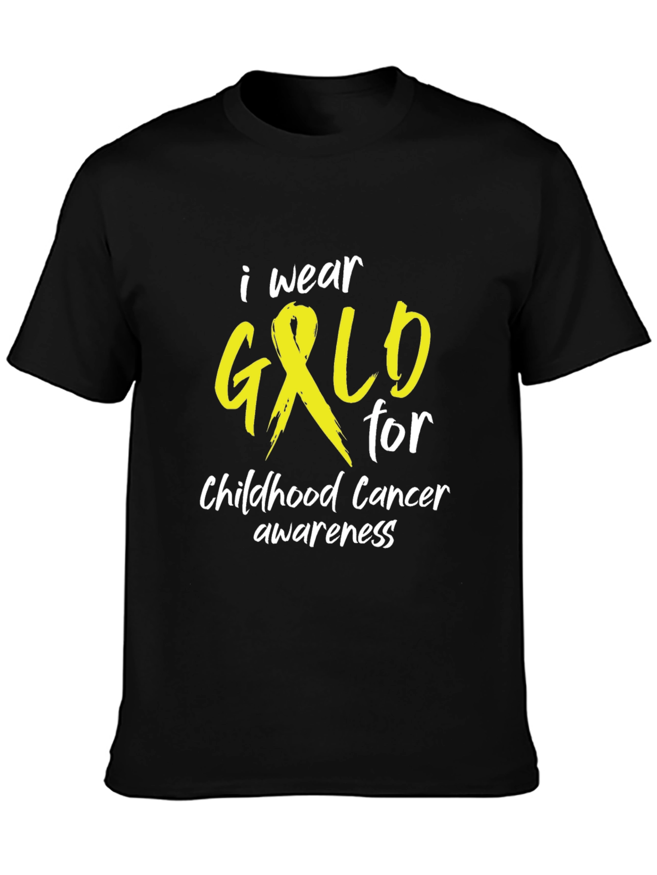 Childhood Cancer Awareness Gold Ribbon T-Shirt