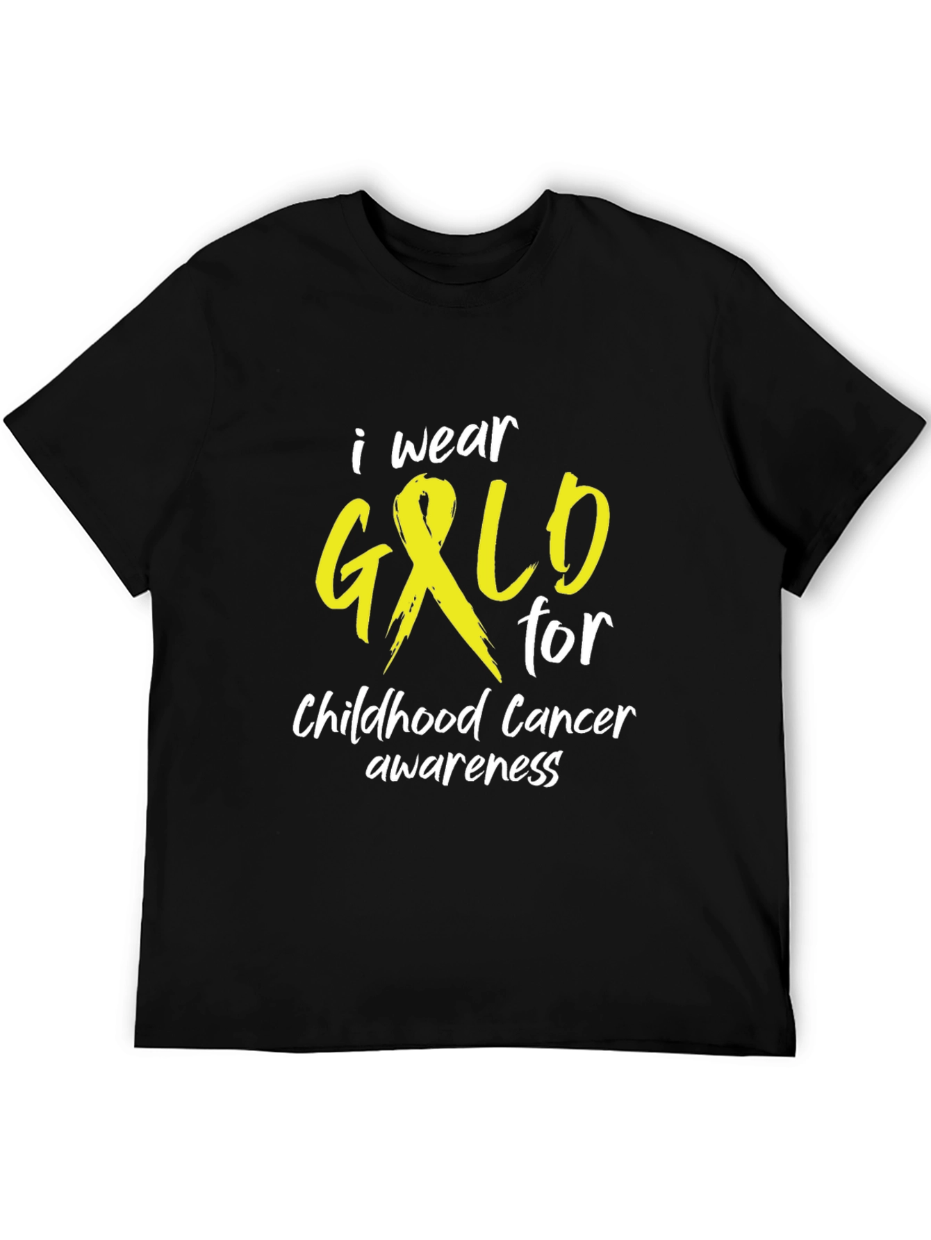Childhood Cancer Awareness Gold Ribbon T-Shirt