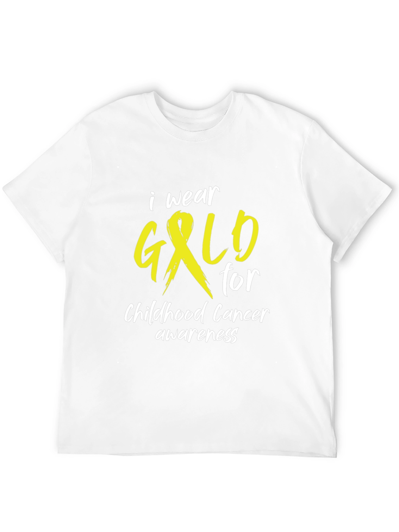 Childhood Cancer Awareness Gold Ribbon T-Shirt