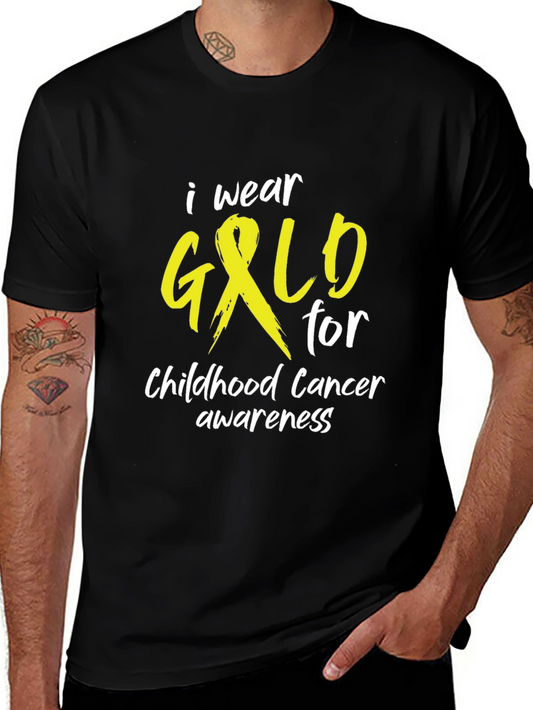 Childhood Cancer Awareness Gold Ribbon T-Shirt