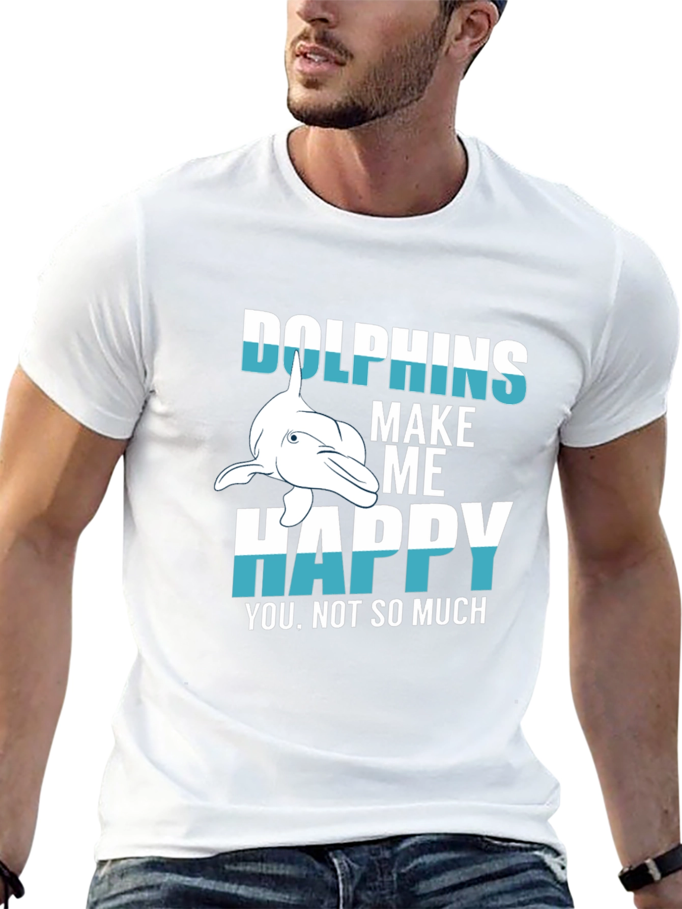 Dolphins Make Me Happy T-Shirt