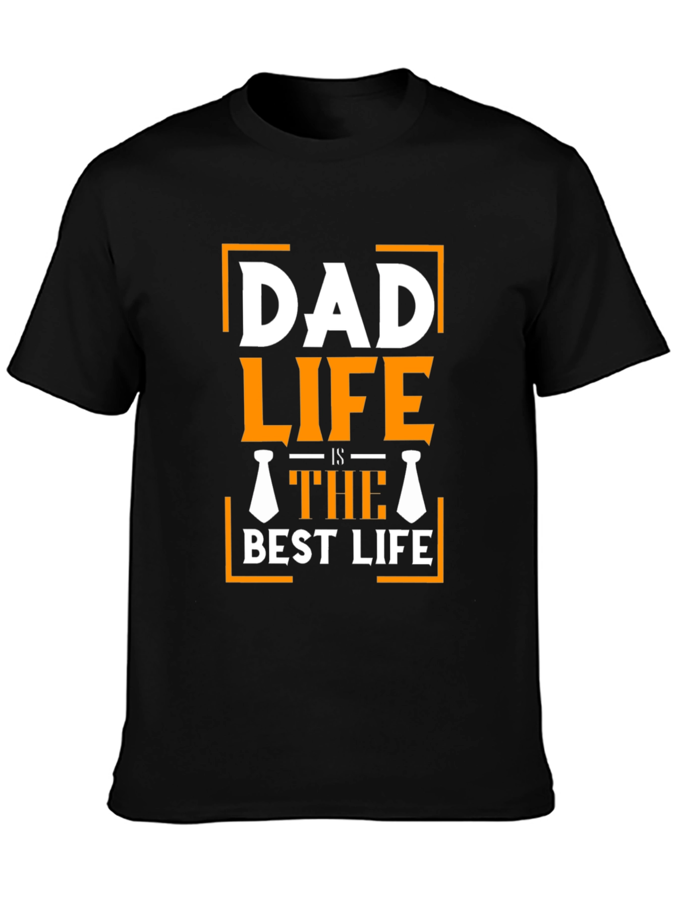 Dad Life Is The Best Life Black T-Shirt