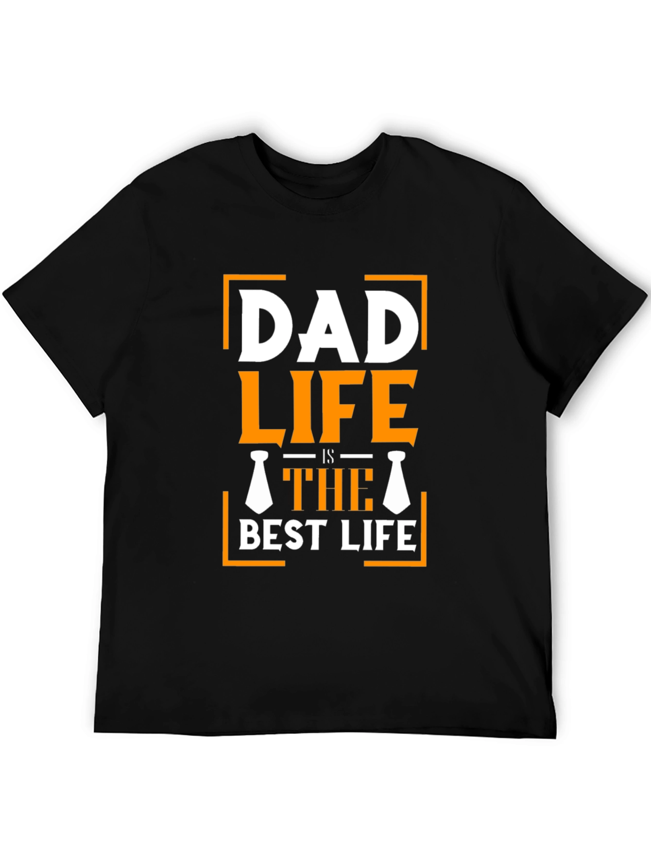 Dad Life Is The Best Life Black T-Shirt
