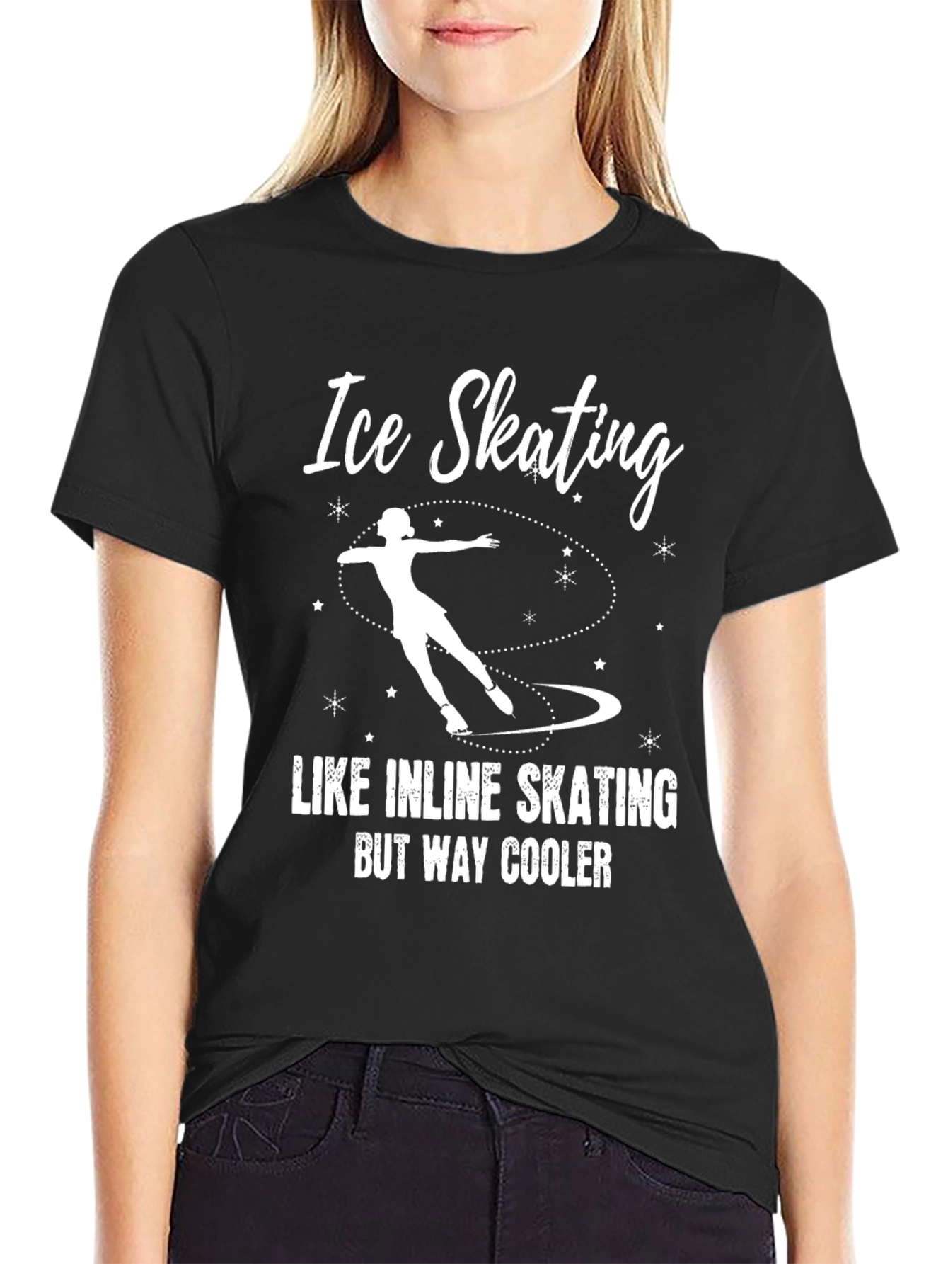 Ice Skating T-Shirt: Like Inline Skating But Way Cooler