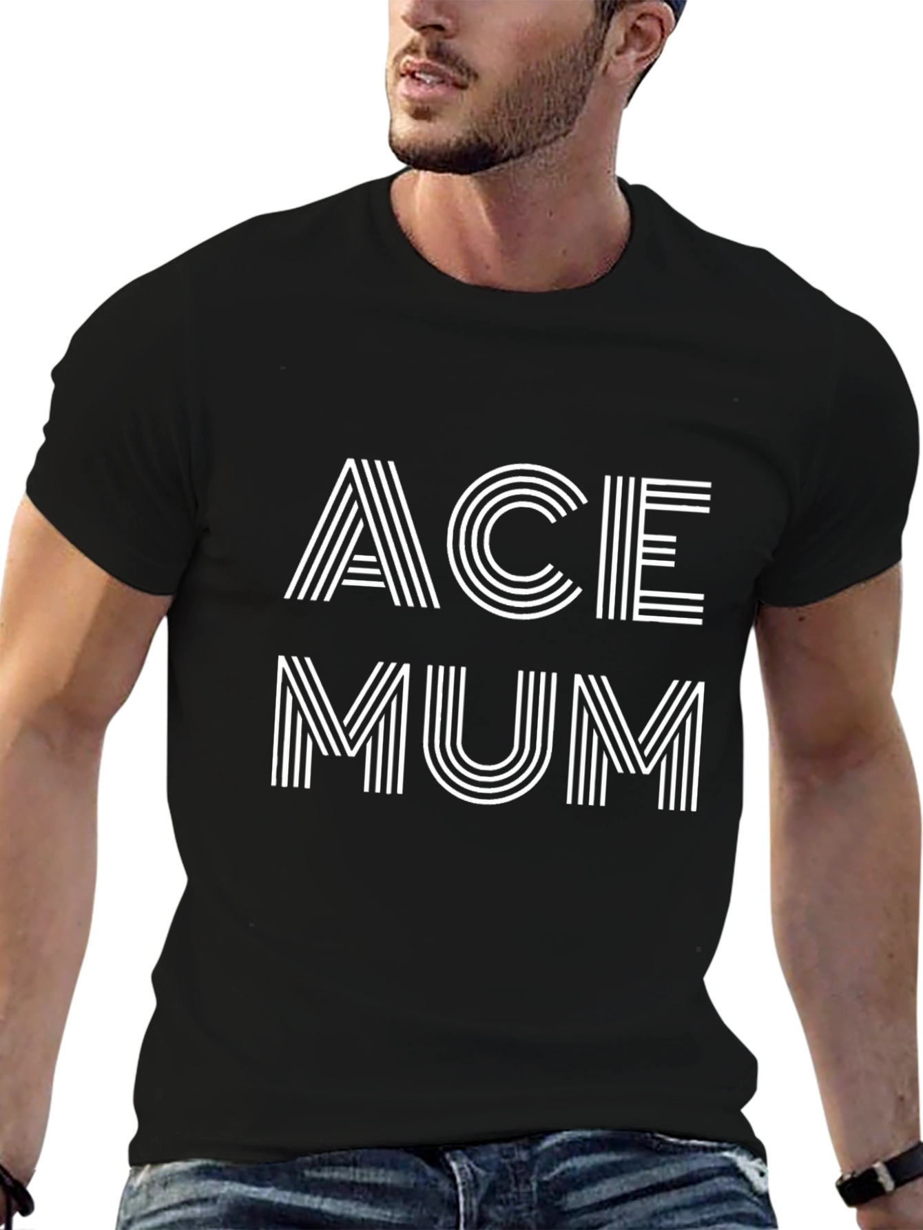Ace Mum Black Graphic Tee