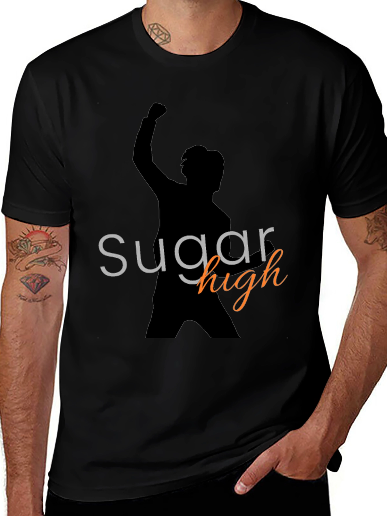 Sugar High Graphic Tee - Black