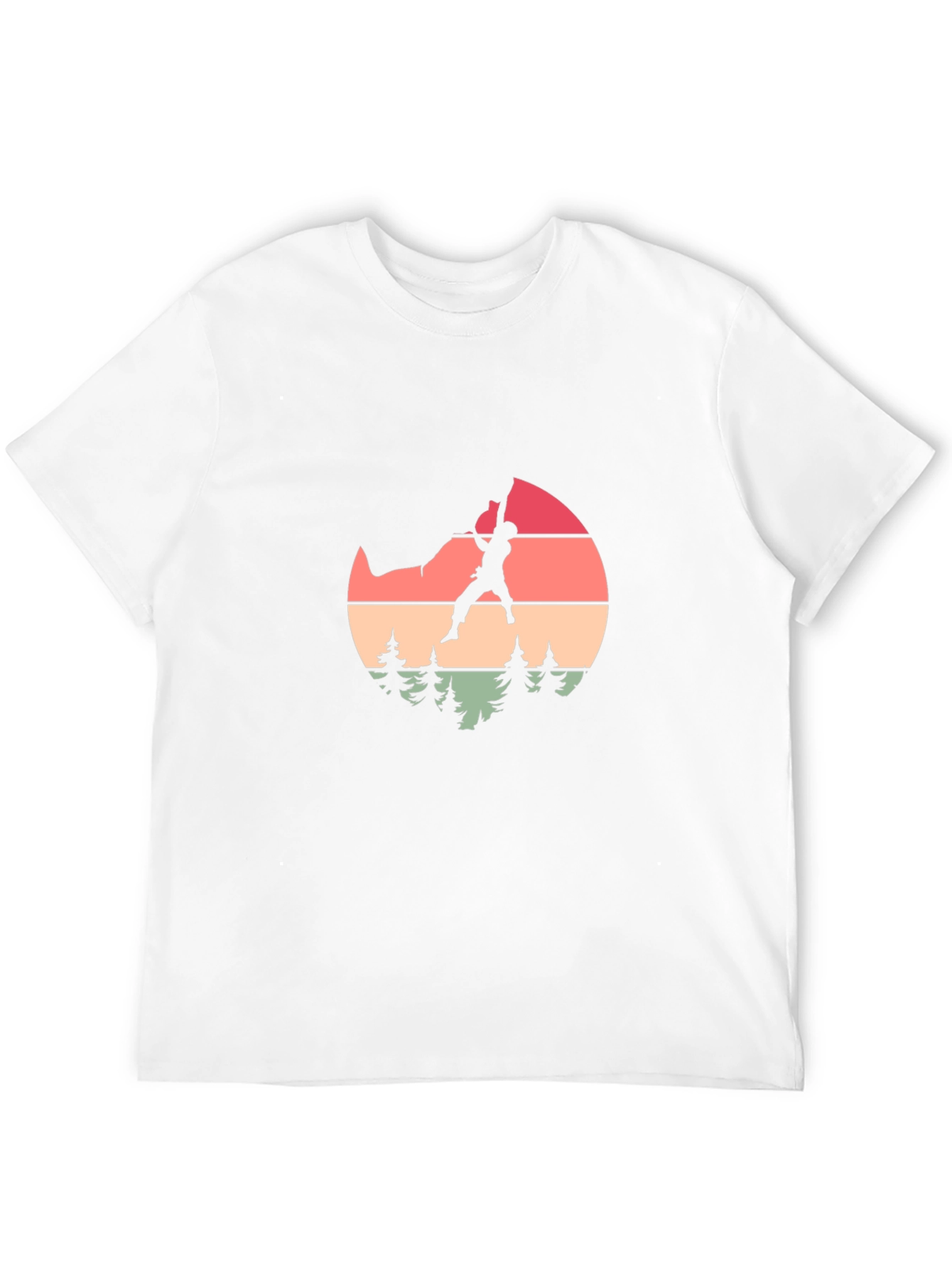 Retro Climber Graphic Tee - Nature Inspired Design