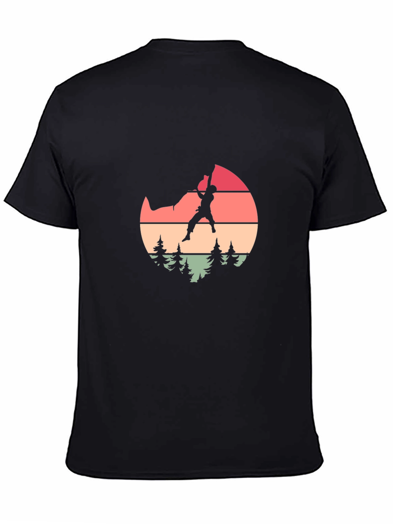 Retro Climber Graphic Tee - Nature Inspired Design
