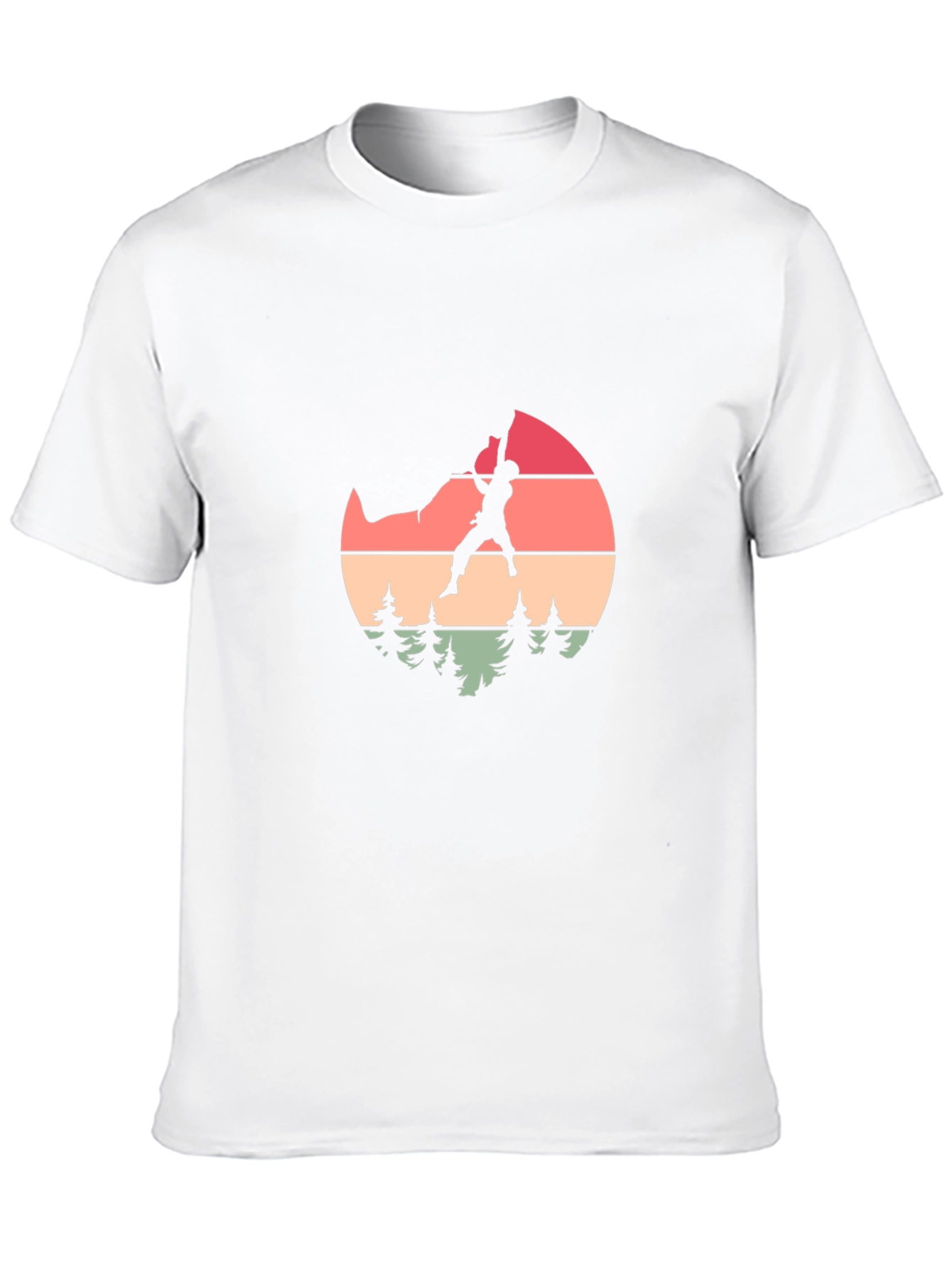 Retro Climber Graphic Tee - Nature Inspired Design