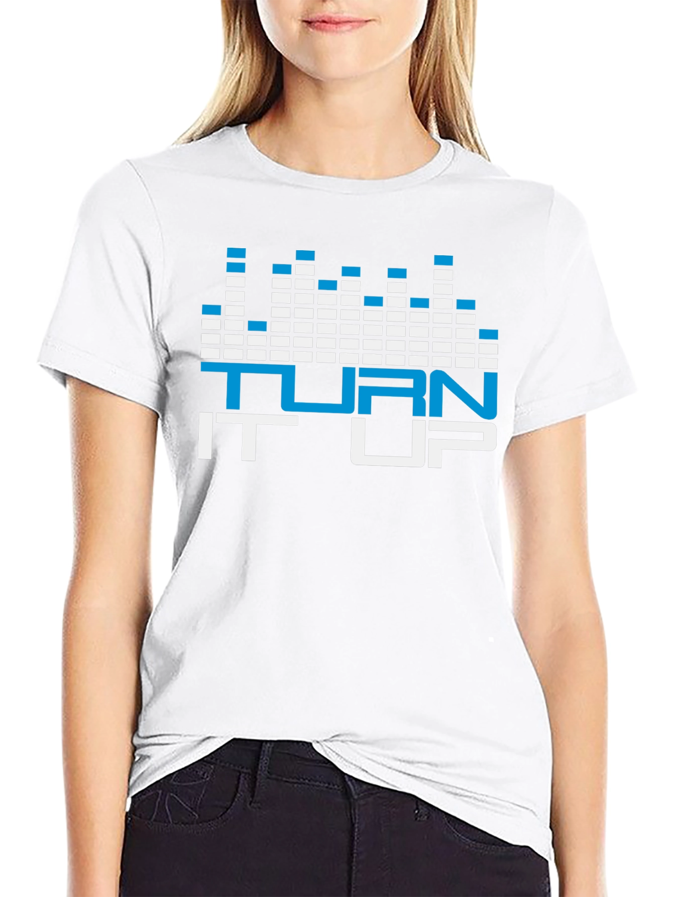 Turn it Up Graphic Tee - Black Casual Shirt
