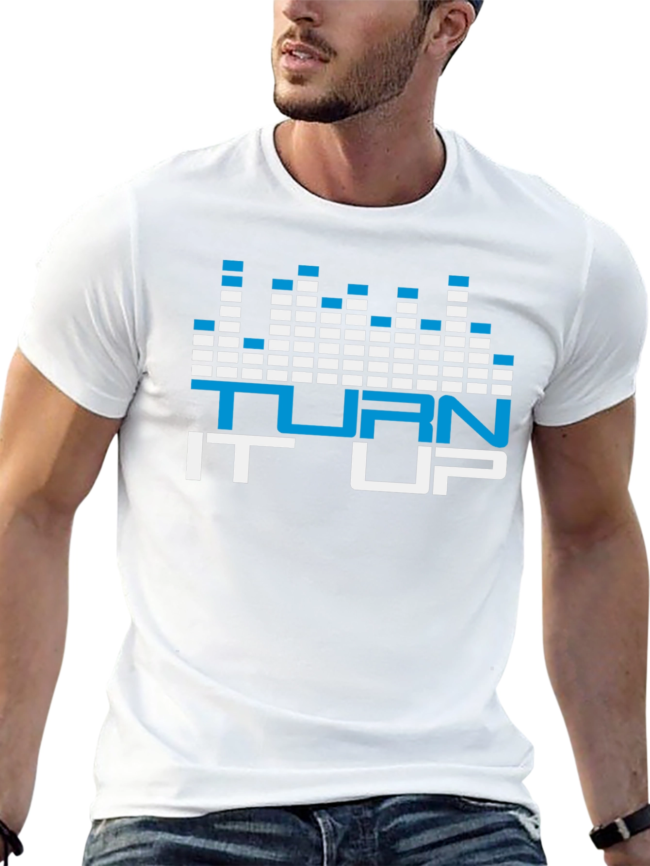 Turn it Up Graphic Tee - Black Casual Shirt