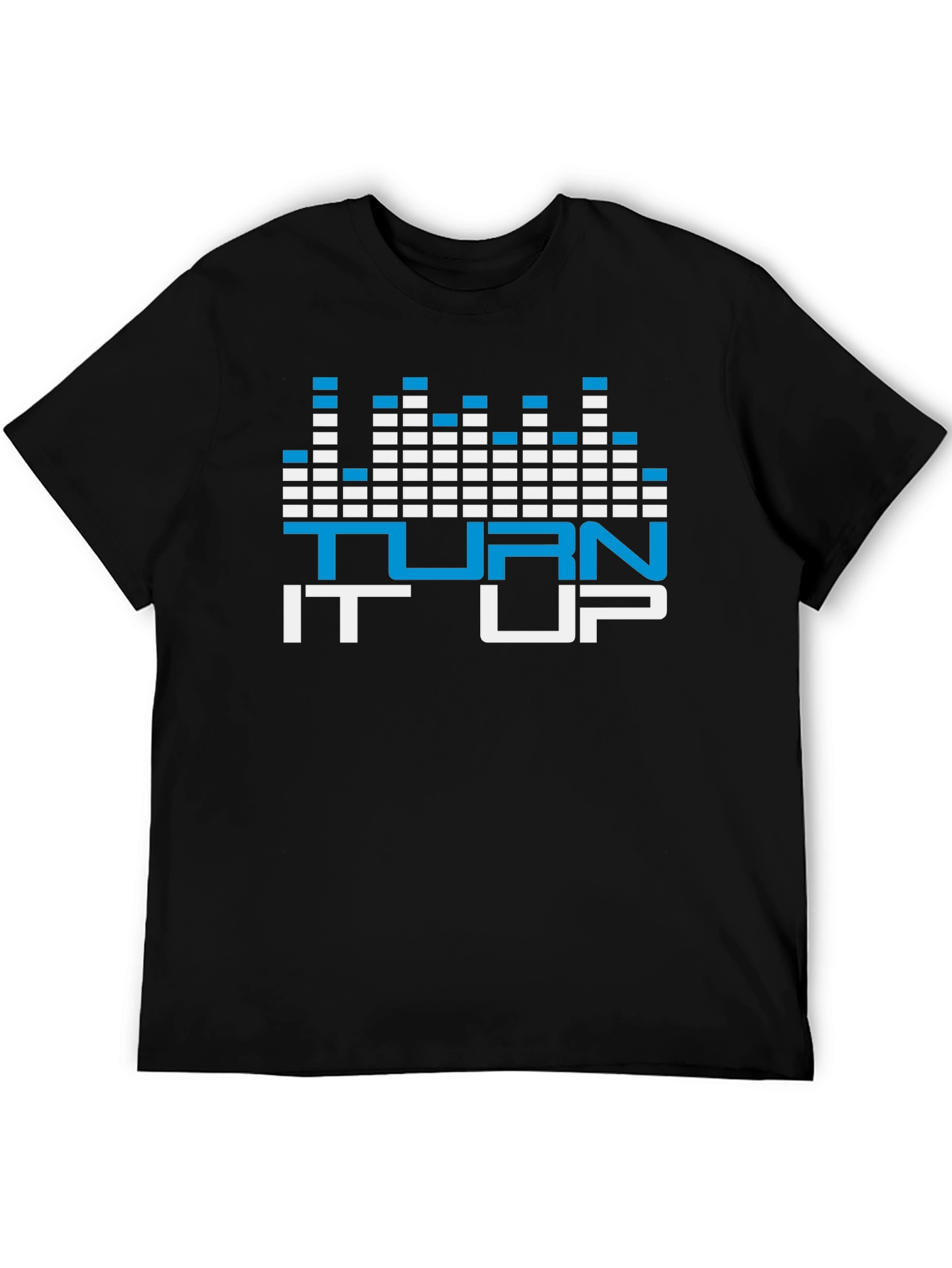 Turn it Up Graphic Tee - Black Casual Shirt