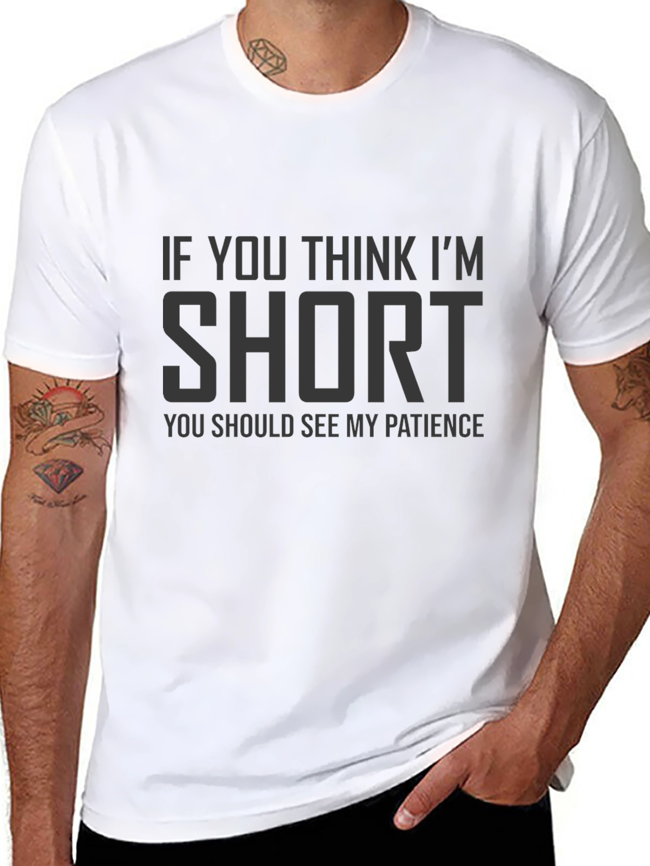 Funny Short Patience Graphic Tee