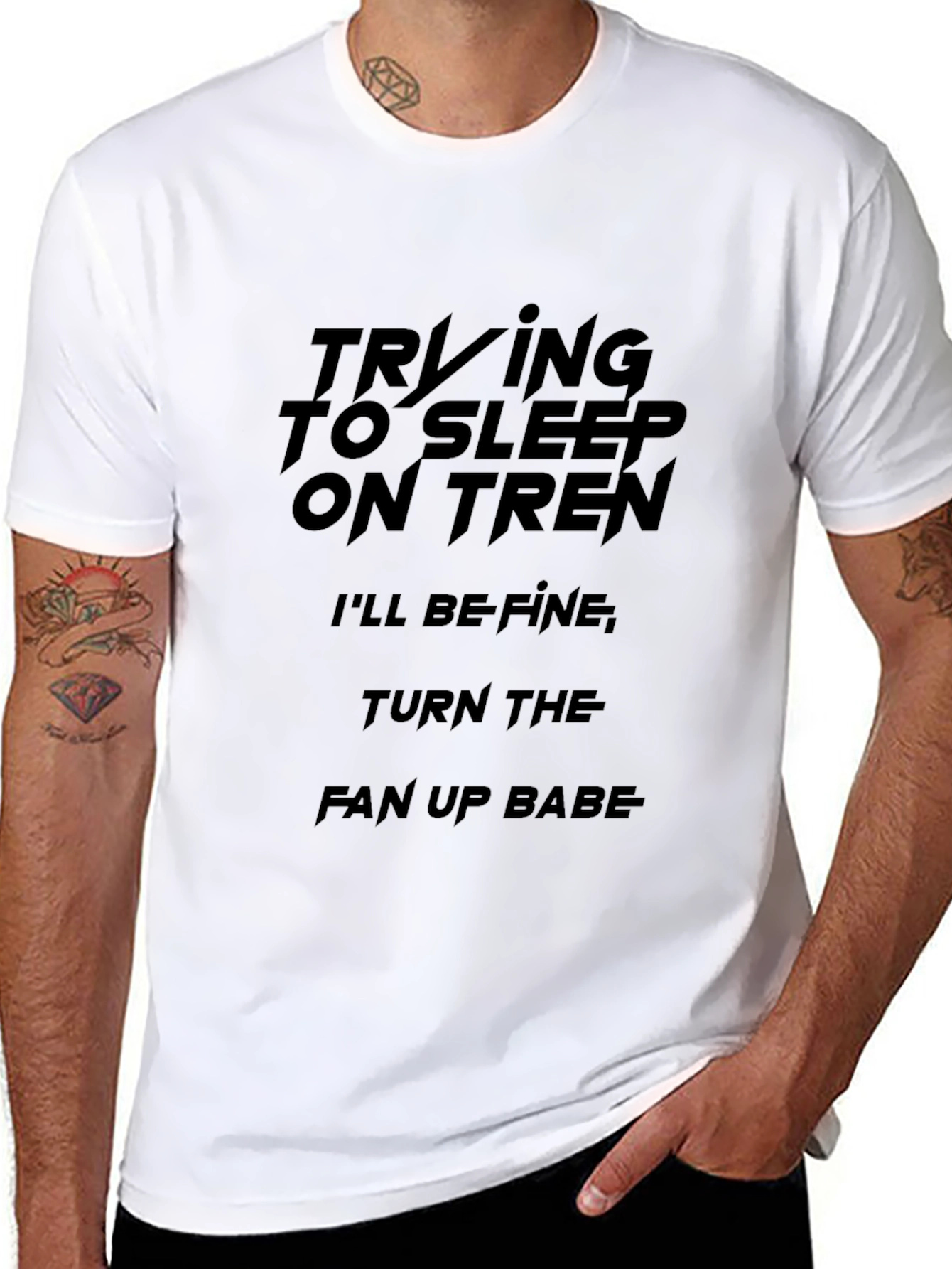 Trying to Sleep on Tren T-Shirt
