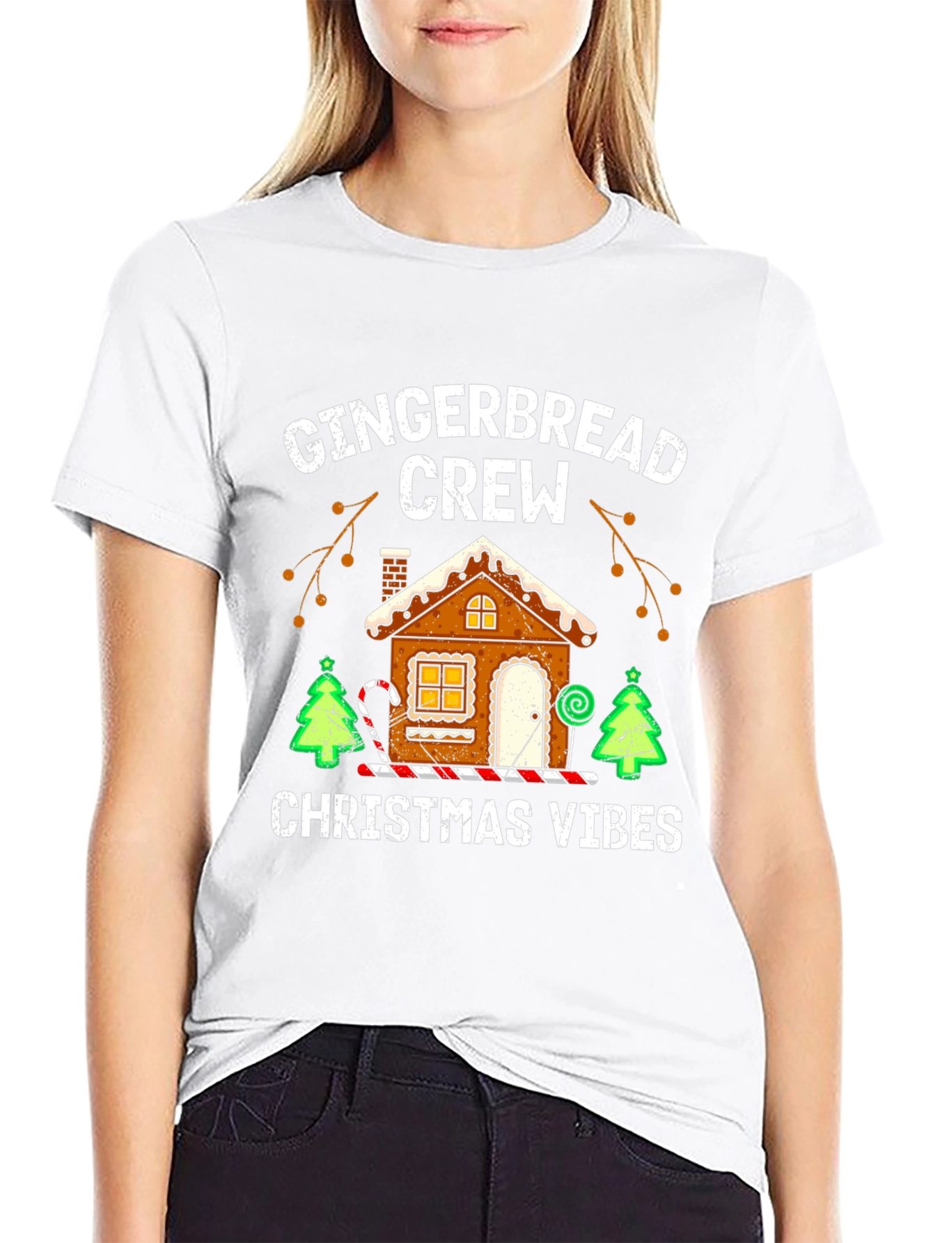Gingerbread Crew Christmas Vibes T-Shirt