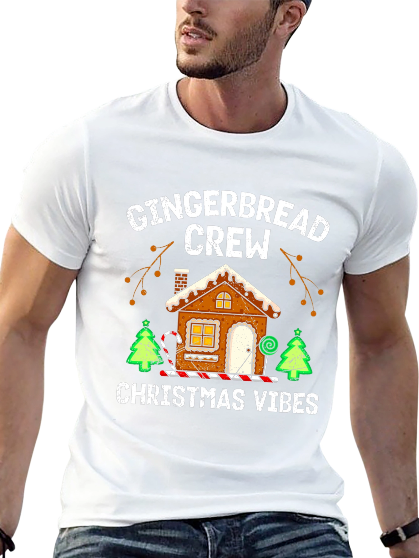 Gingerbread Crew Christmas Vibes T-Shirt