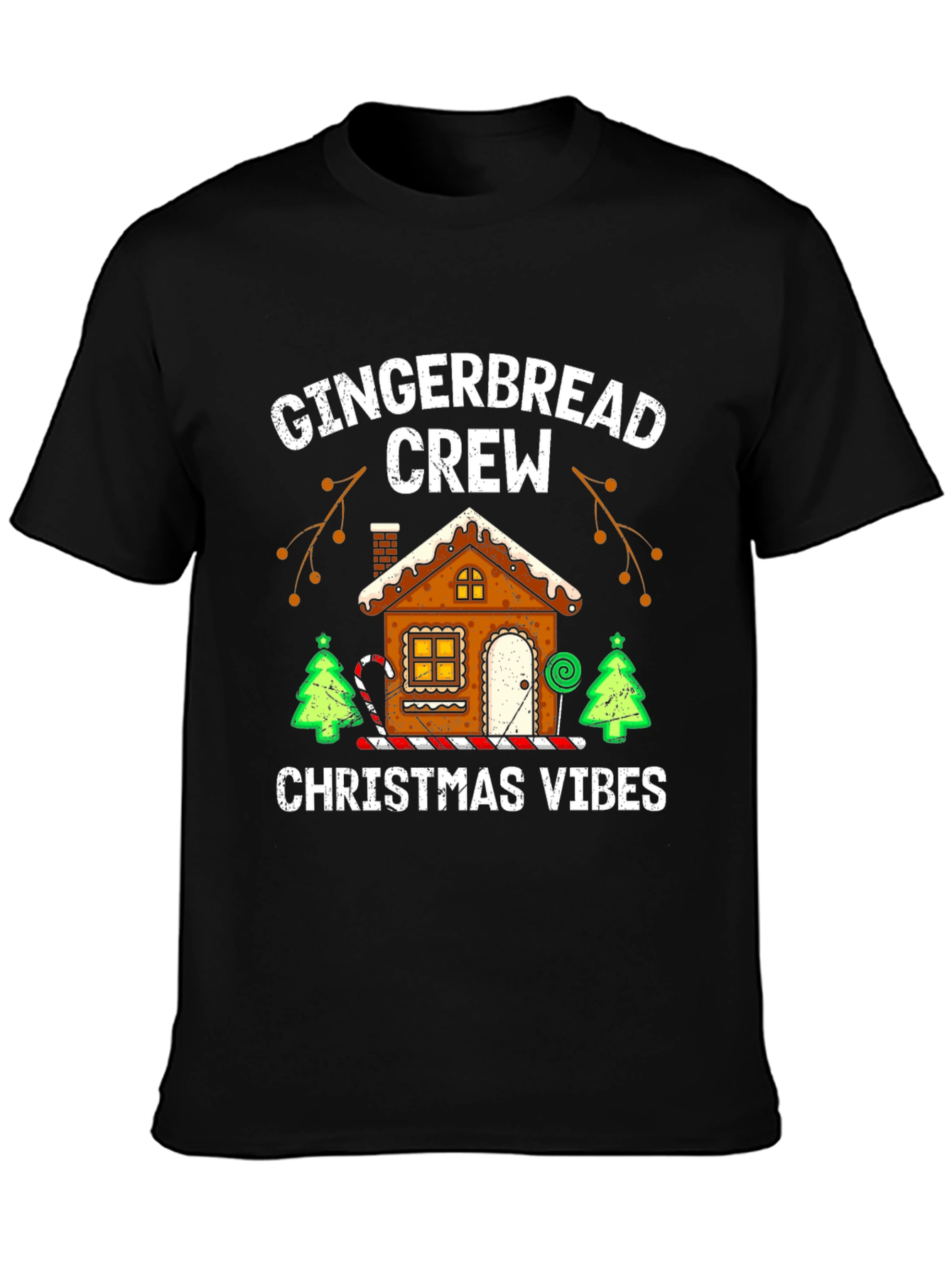 Gingerbread Crew Christmas Vibes T-Shirt