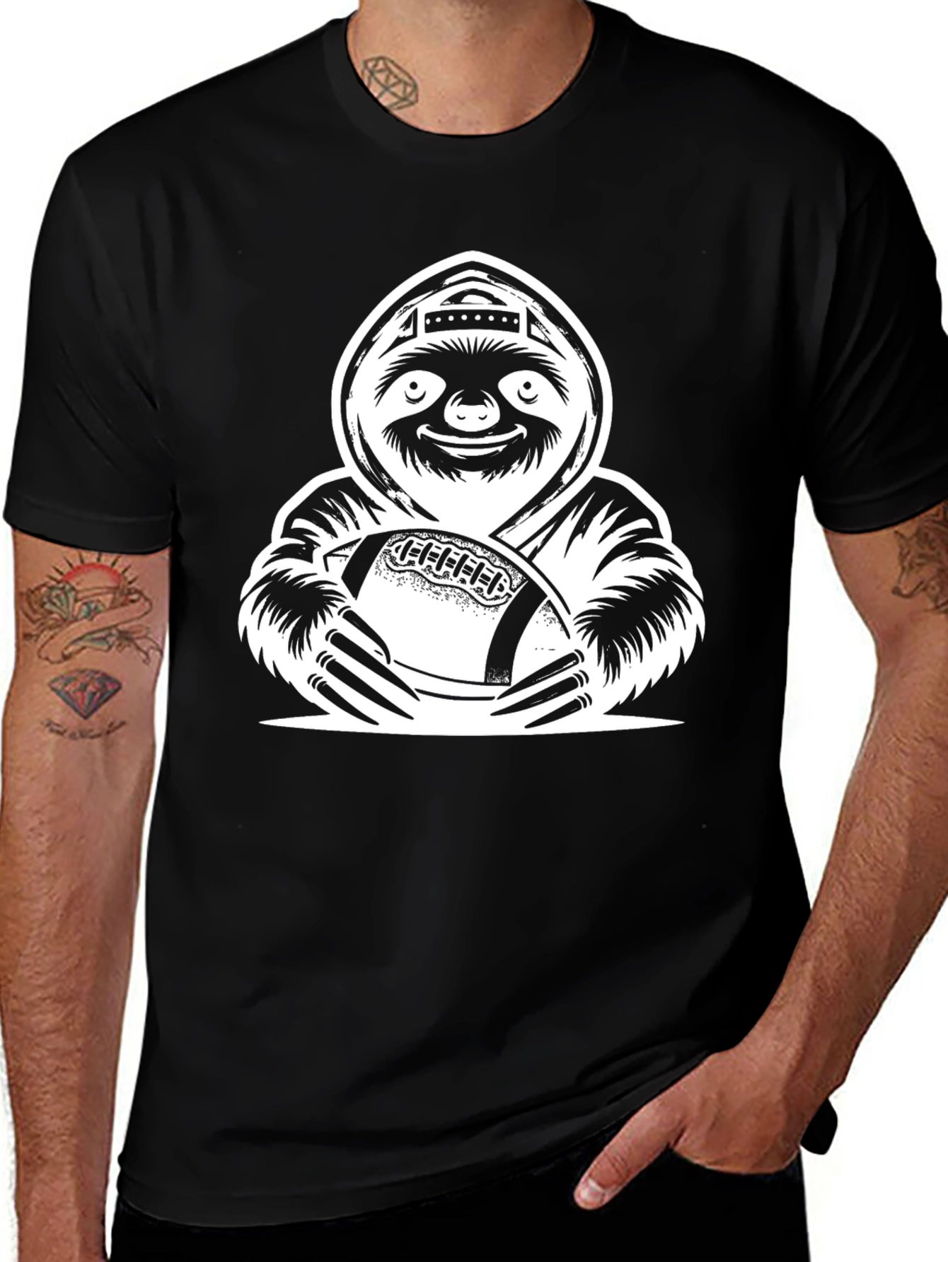 Sloth Football Graphic Tee