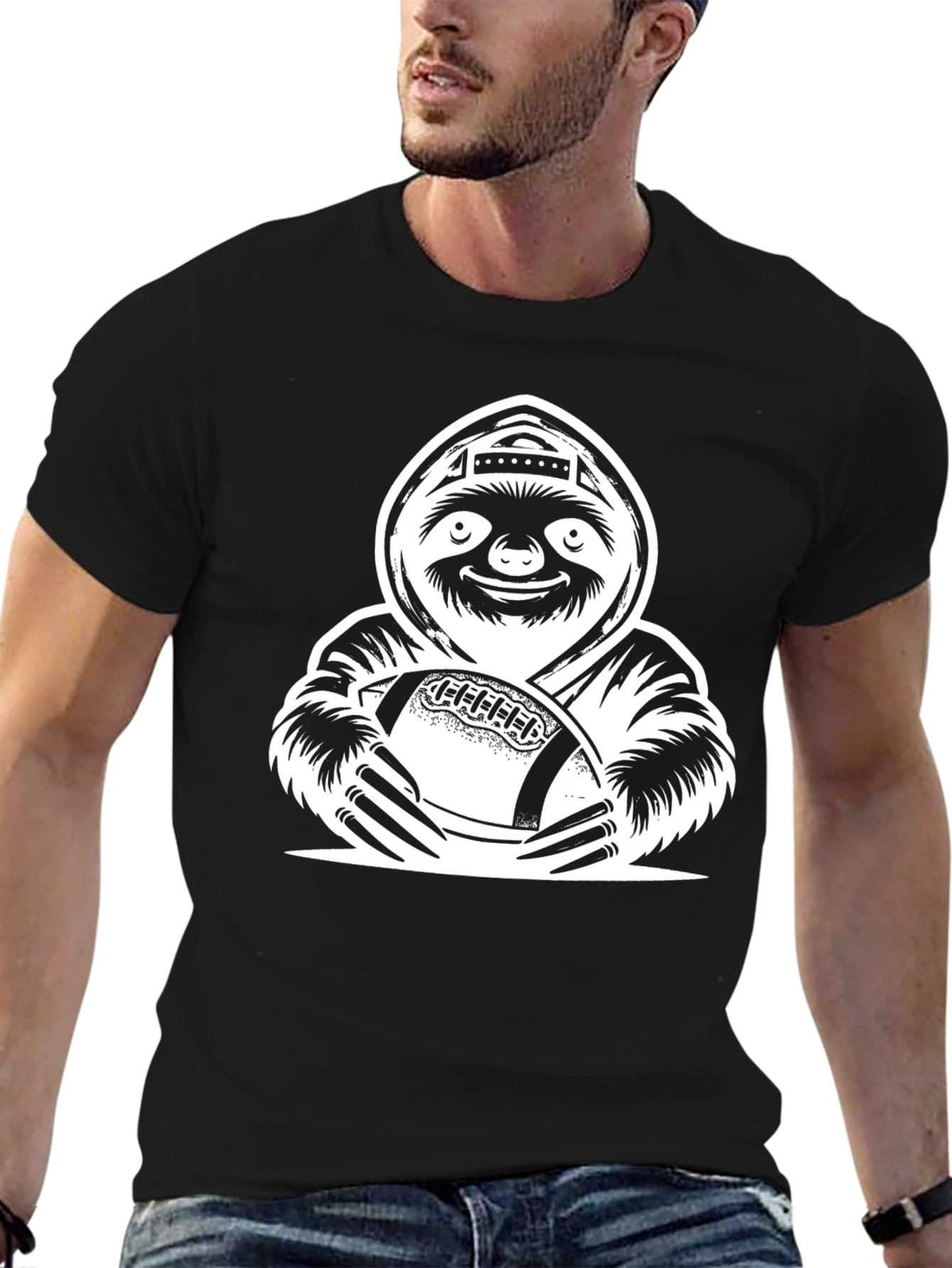 Sloth Football Graphic Tee