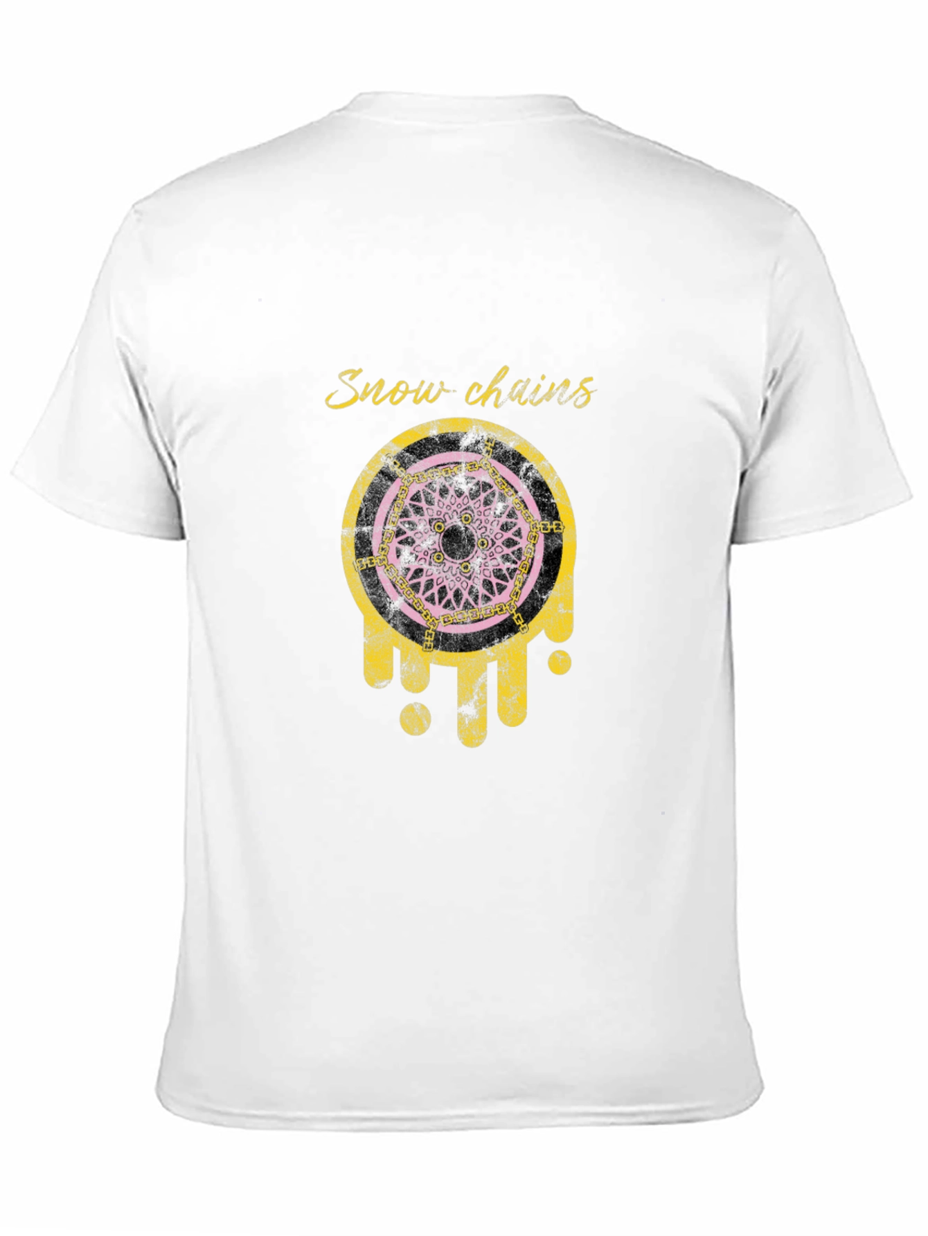 Snow Chains Graphic T-Shirt - Black