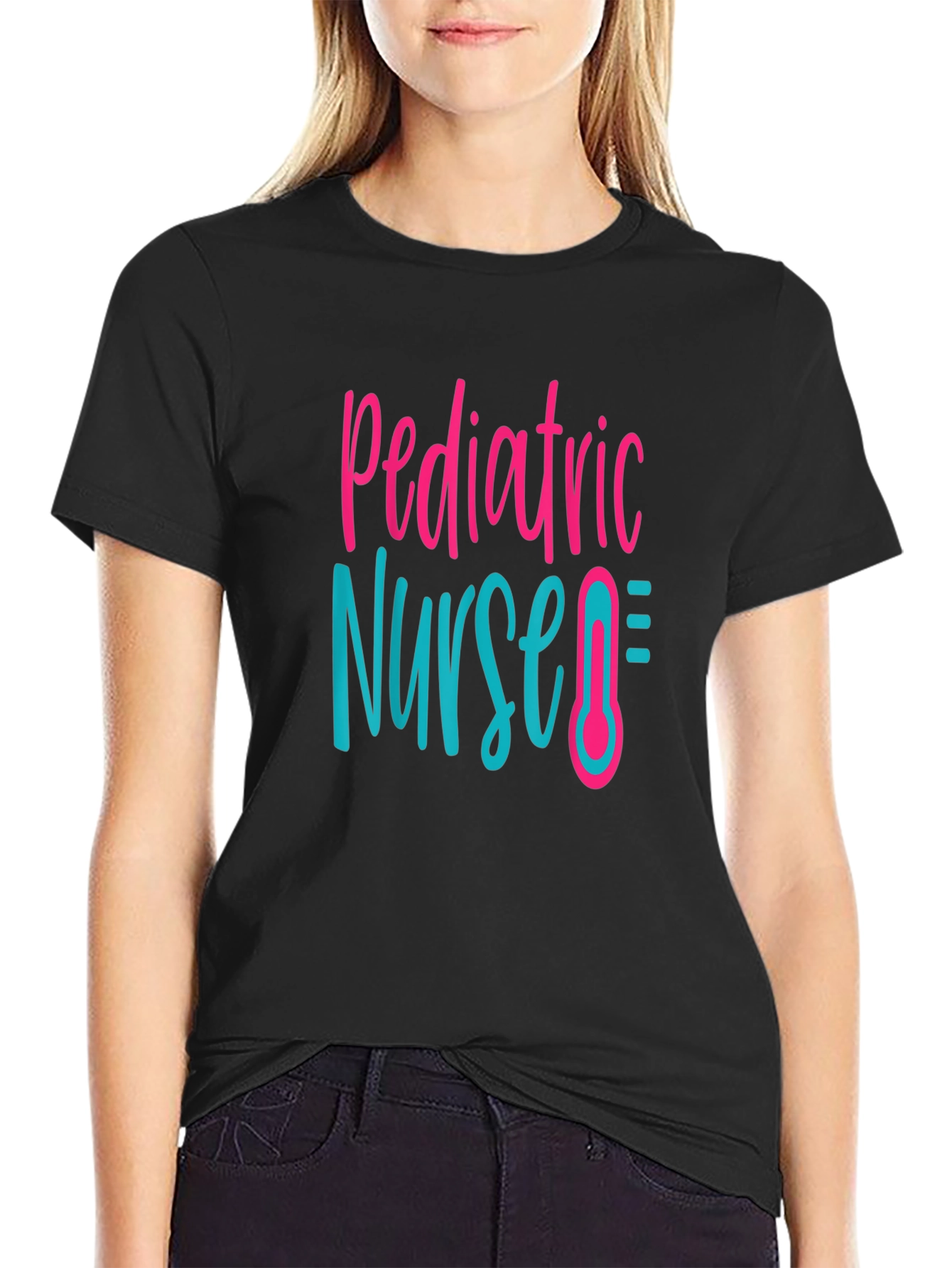 Pediatric Nurse Black T-Shirt
