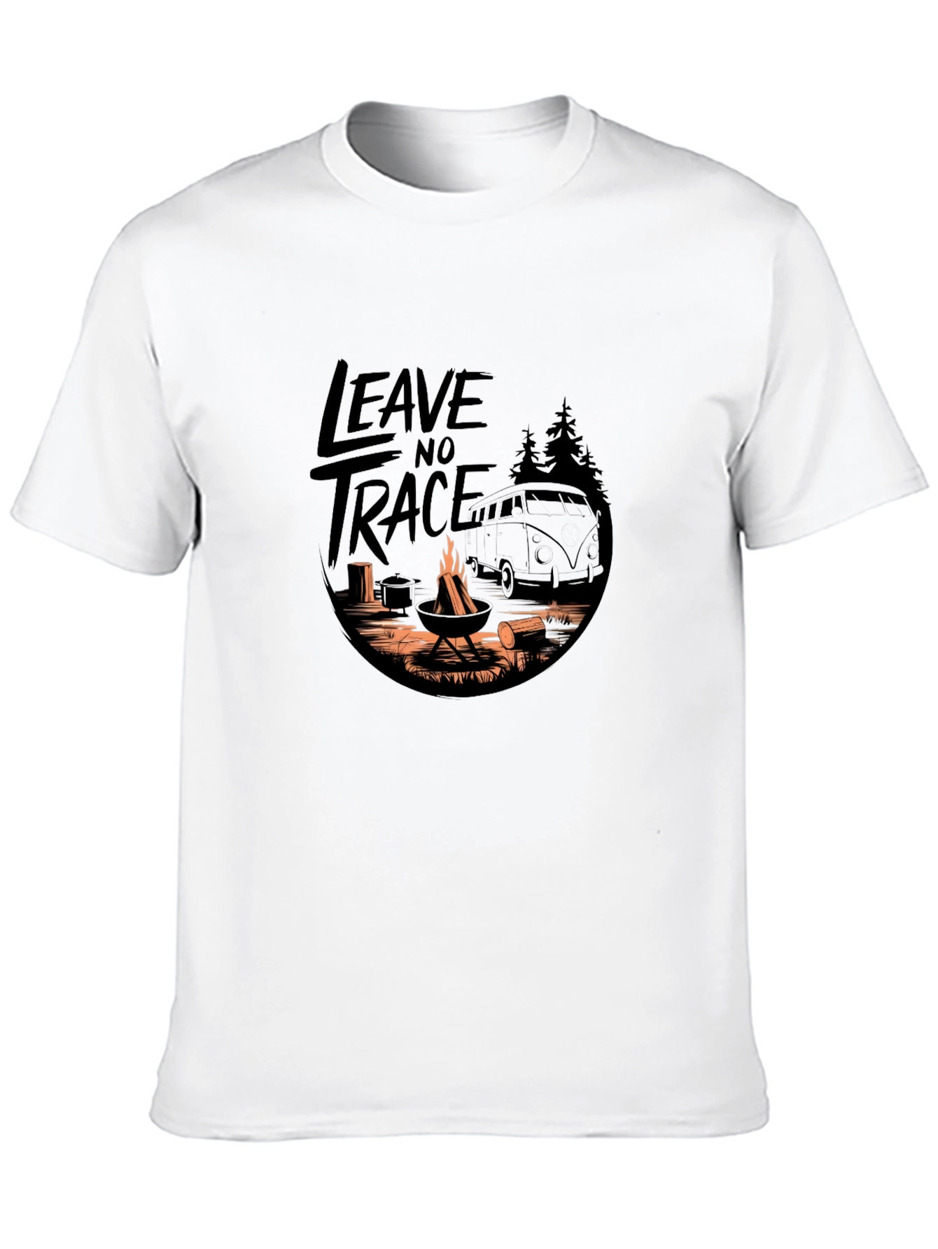 Leave No Trace Camping Adventure Graphic Tee