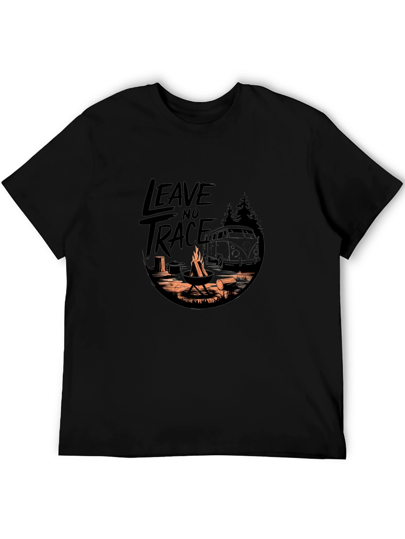 Leave No Trace Camping Adventure Graphic Tee