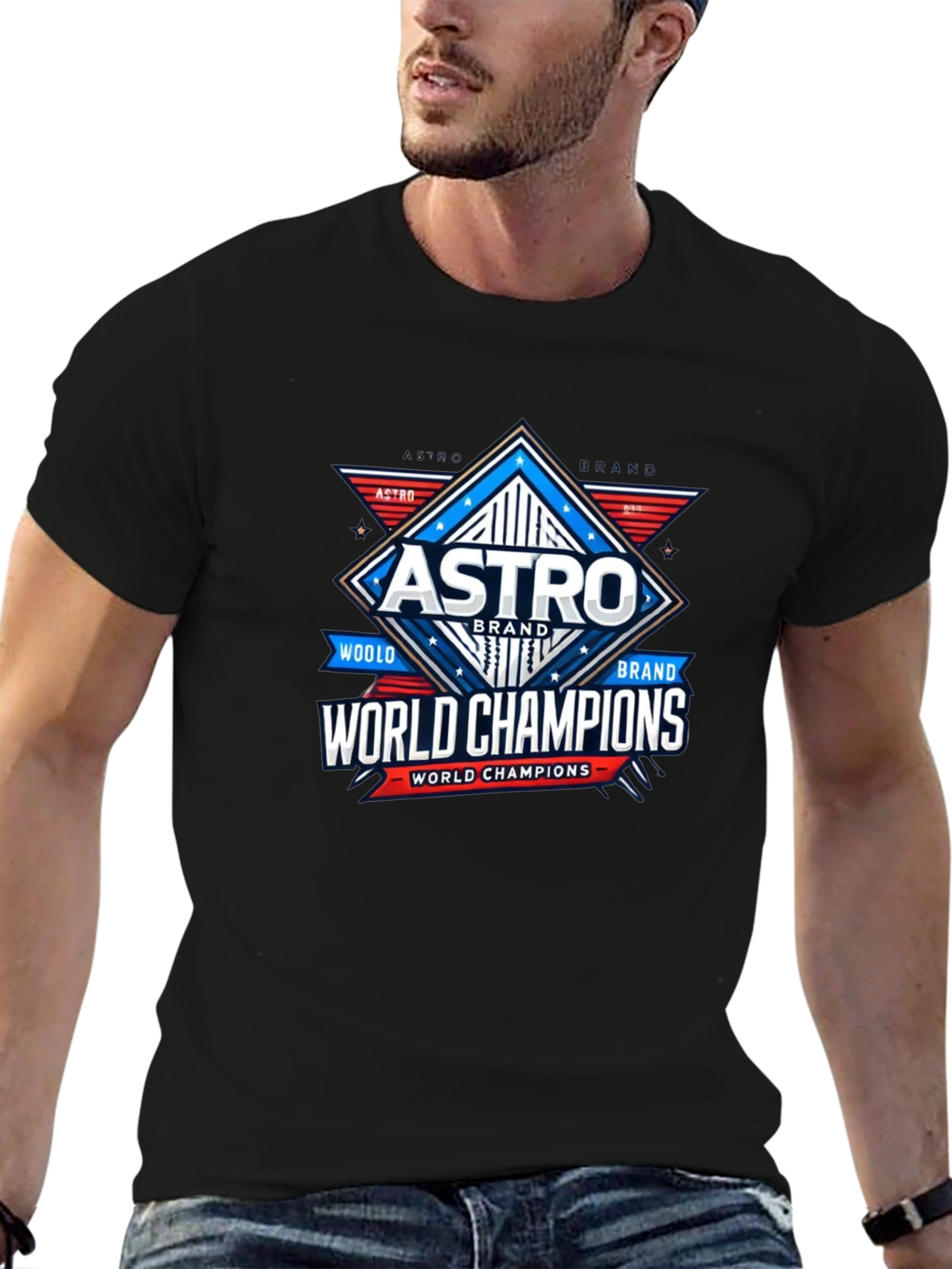Astro World Champions T-Shirt - Black